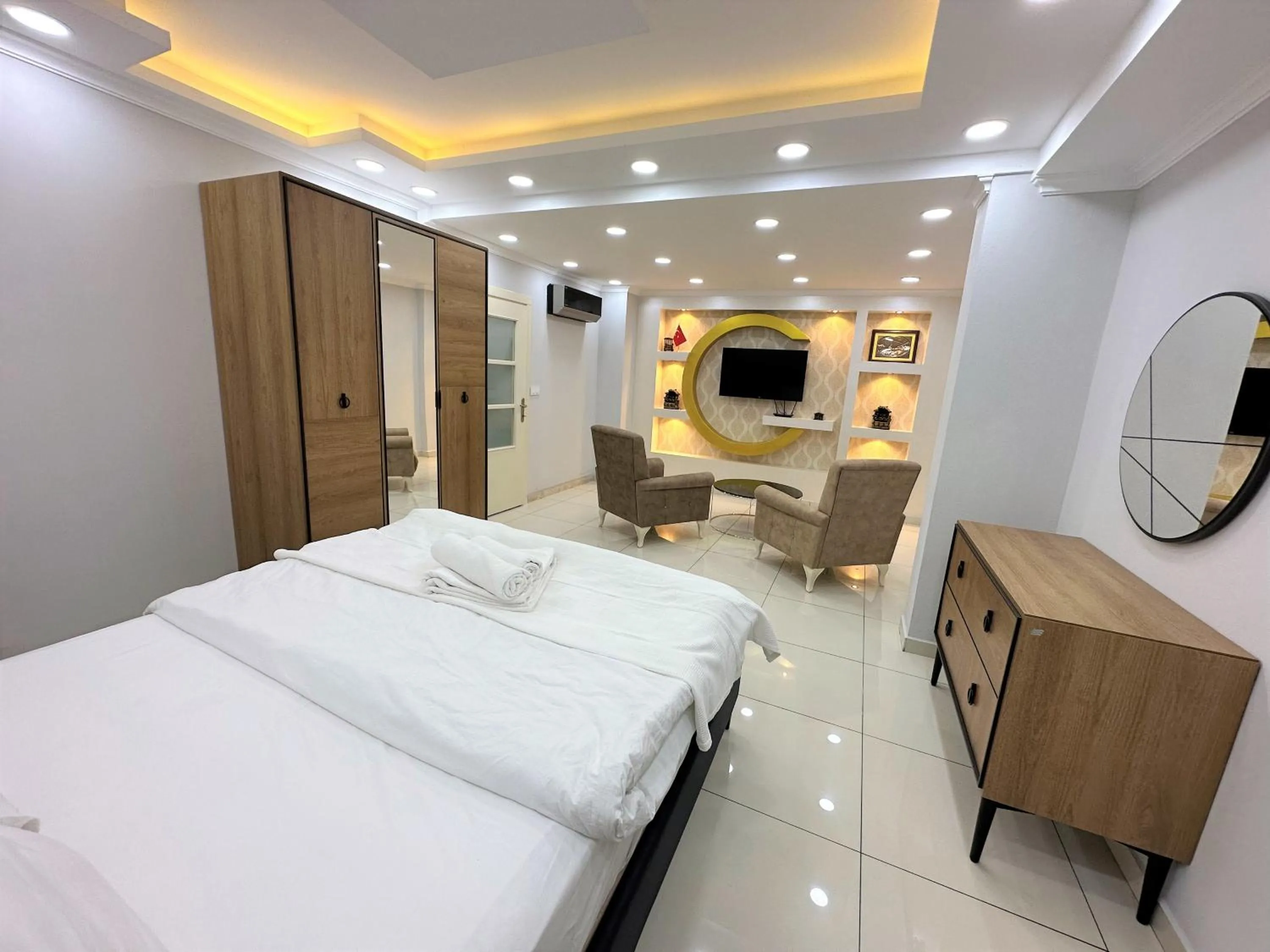 Bed in Cerrahpasa Apart Hotel