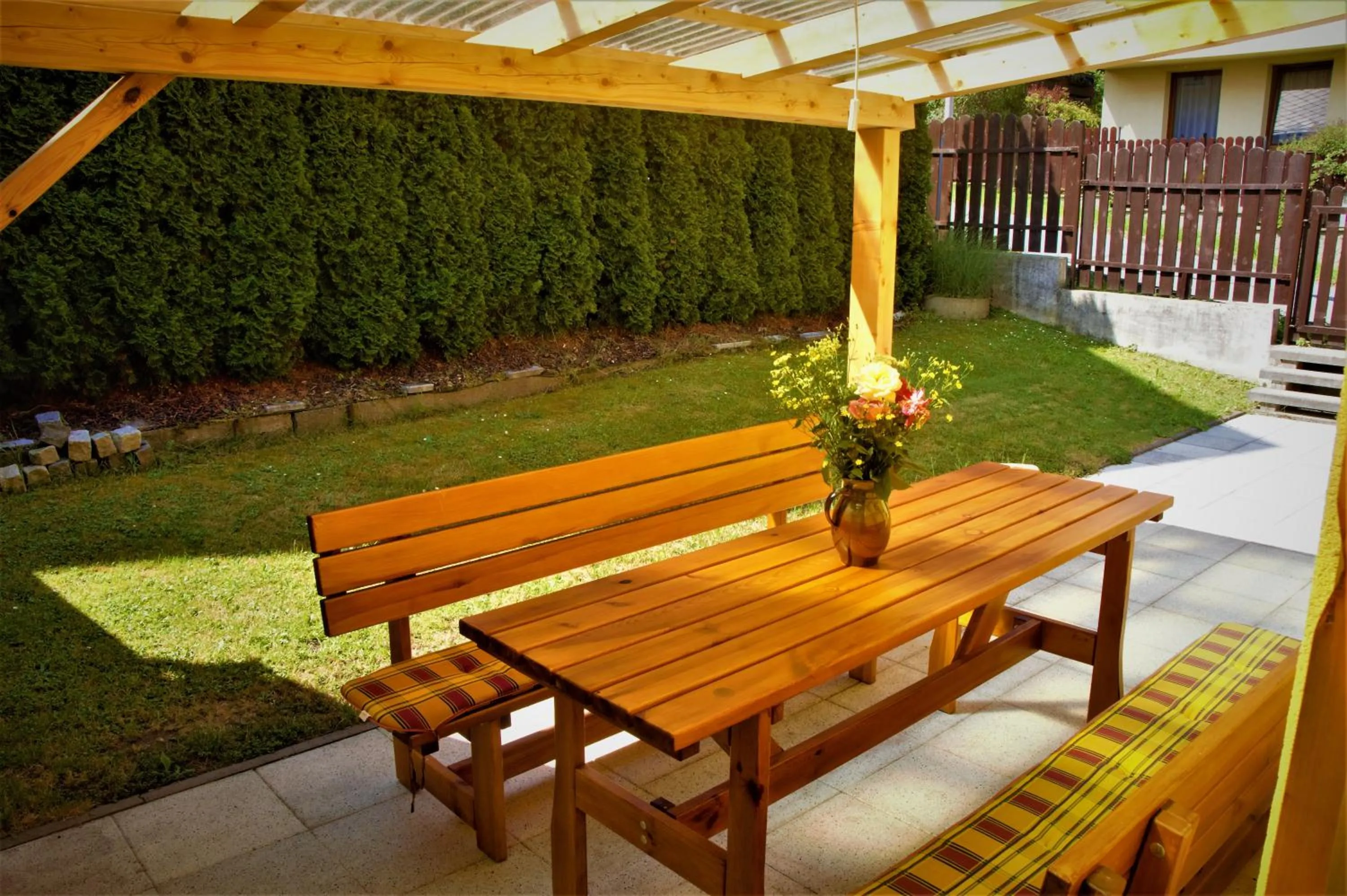 Garden in Pension Vyhlídka