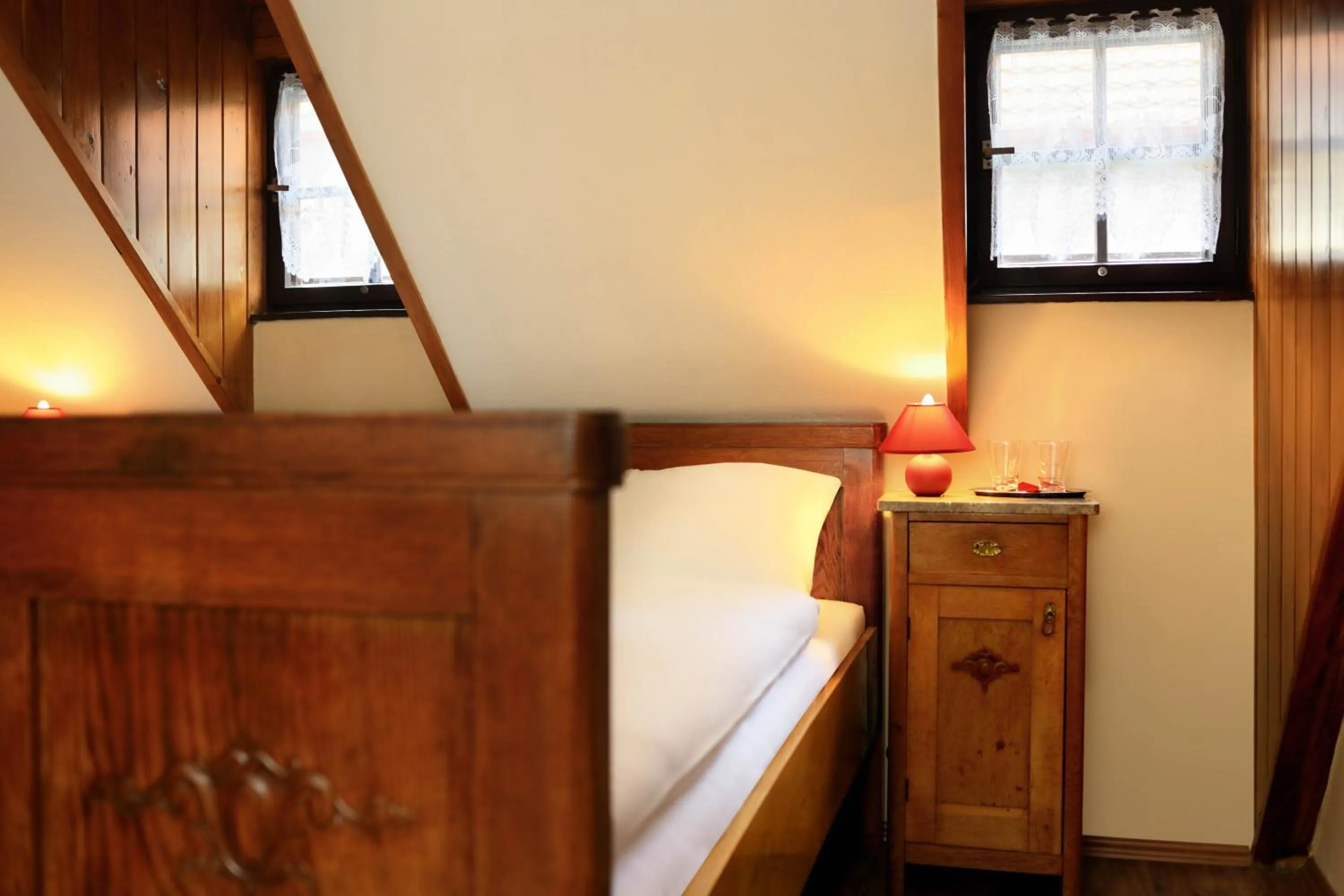 Decorative detail, Bed in Pension Teddy