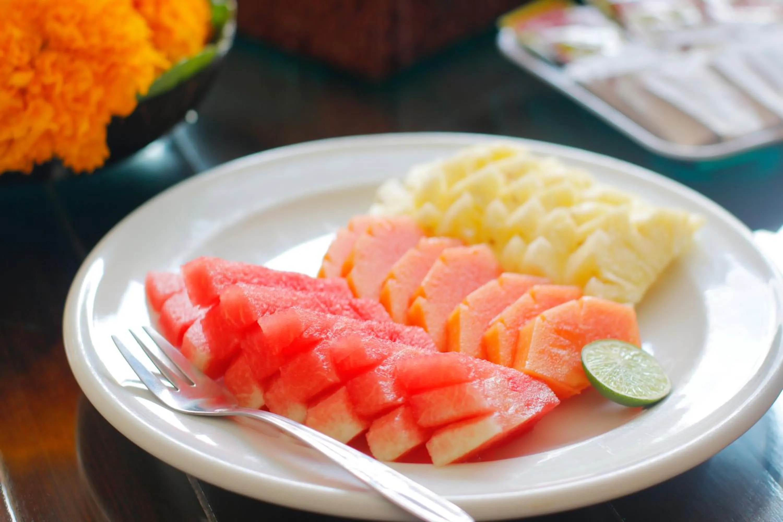 American breakfast in Heliconia Villa
