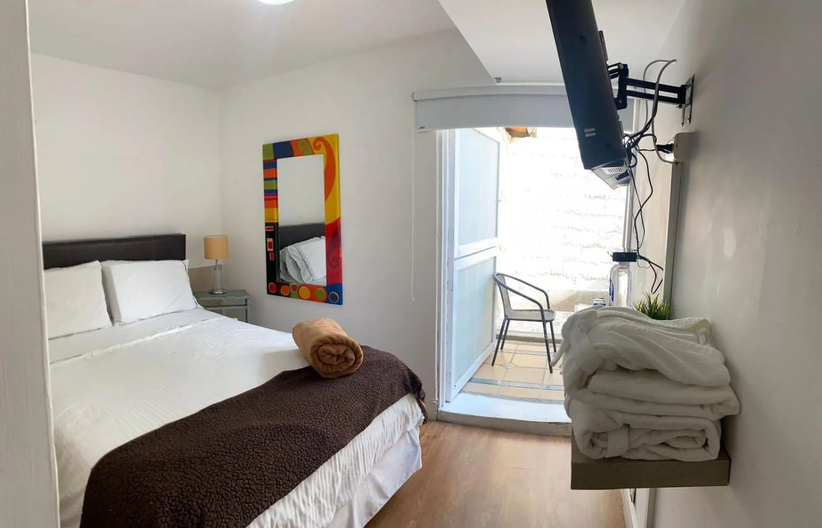 Bed in Hotel Casa Madero