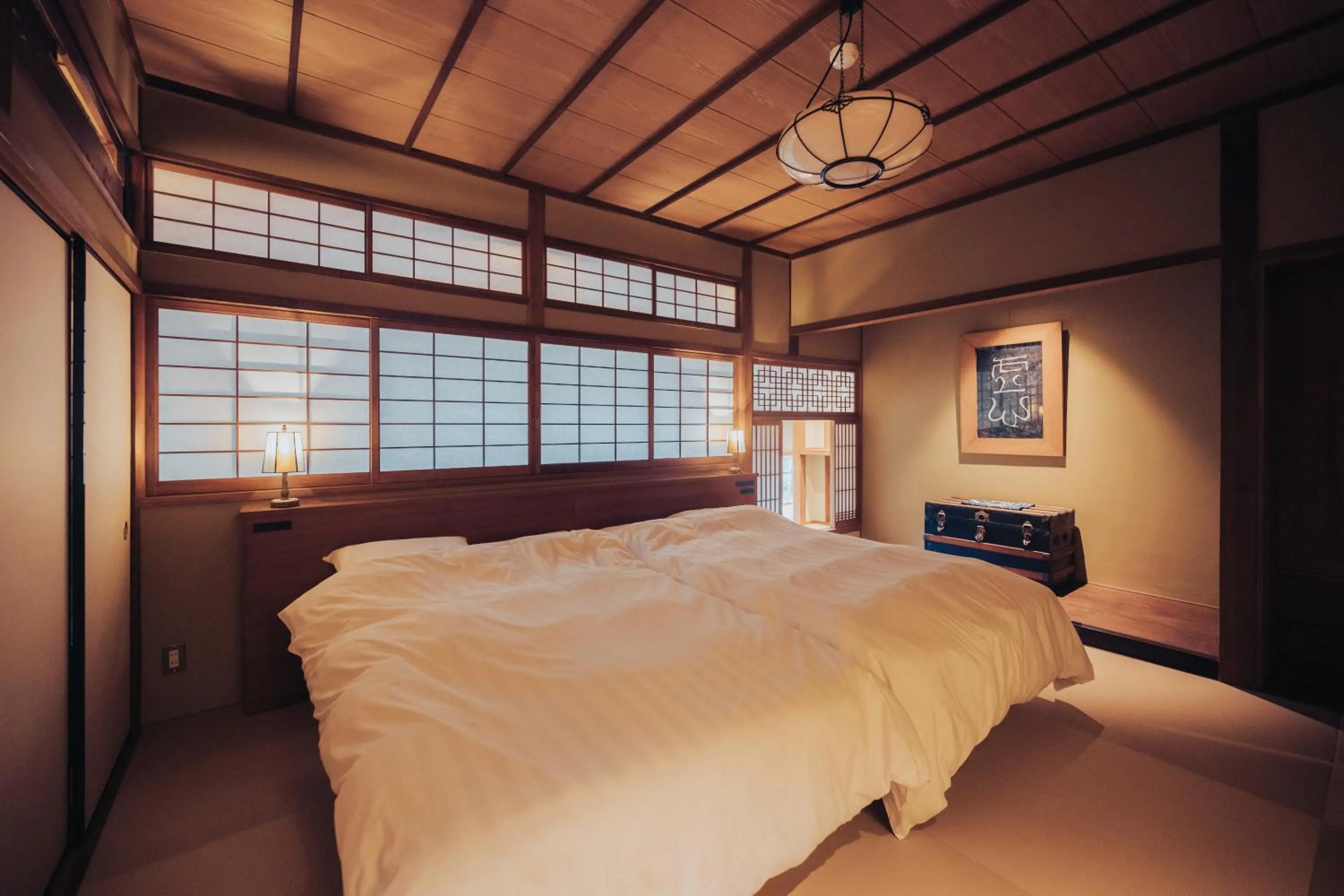 Bed in Arima Onsen Tocen Goshobo