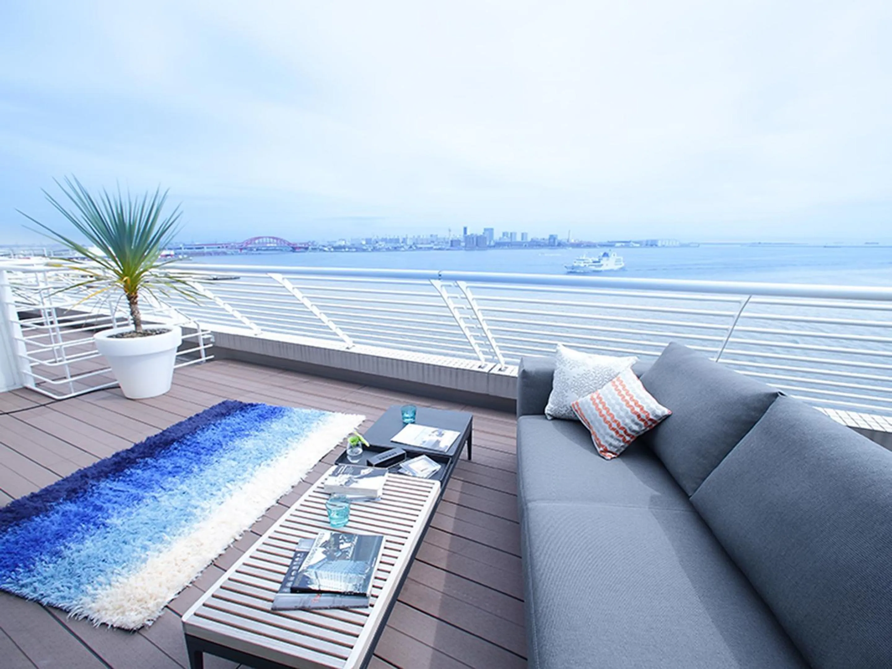 Balcony/Terrace in Kobe Meriken Park Oriental Hotel