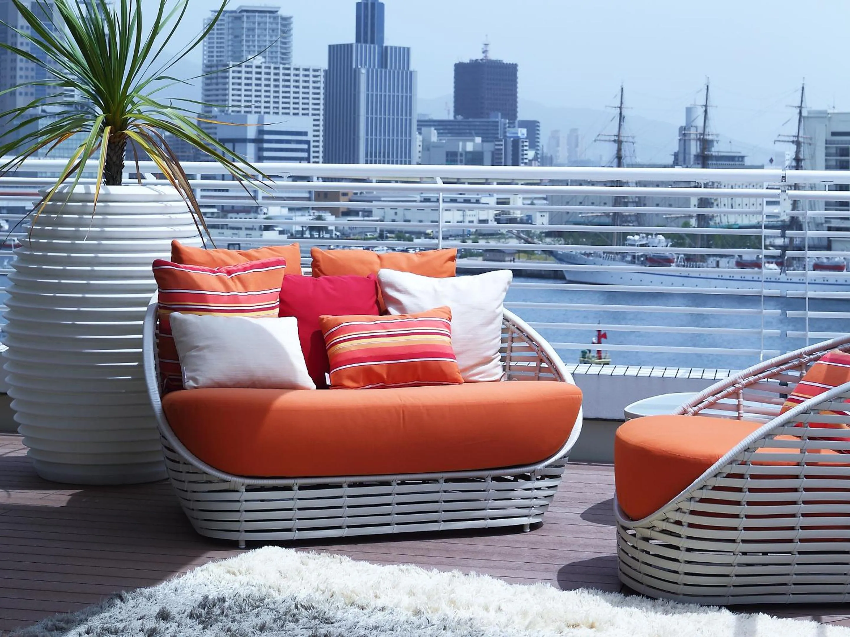 Balcony/Terrace in Kobe Meriken Park Oriental Hotel