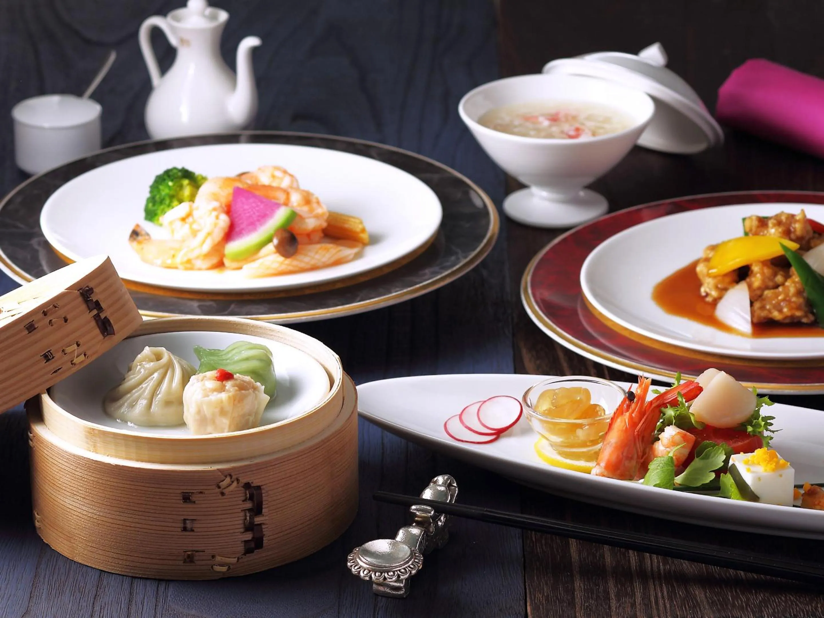 Food close-up in Kobe Meriken Park Oriental Hotel