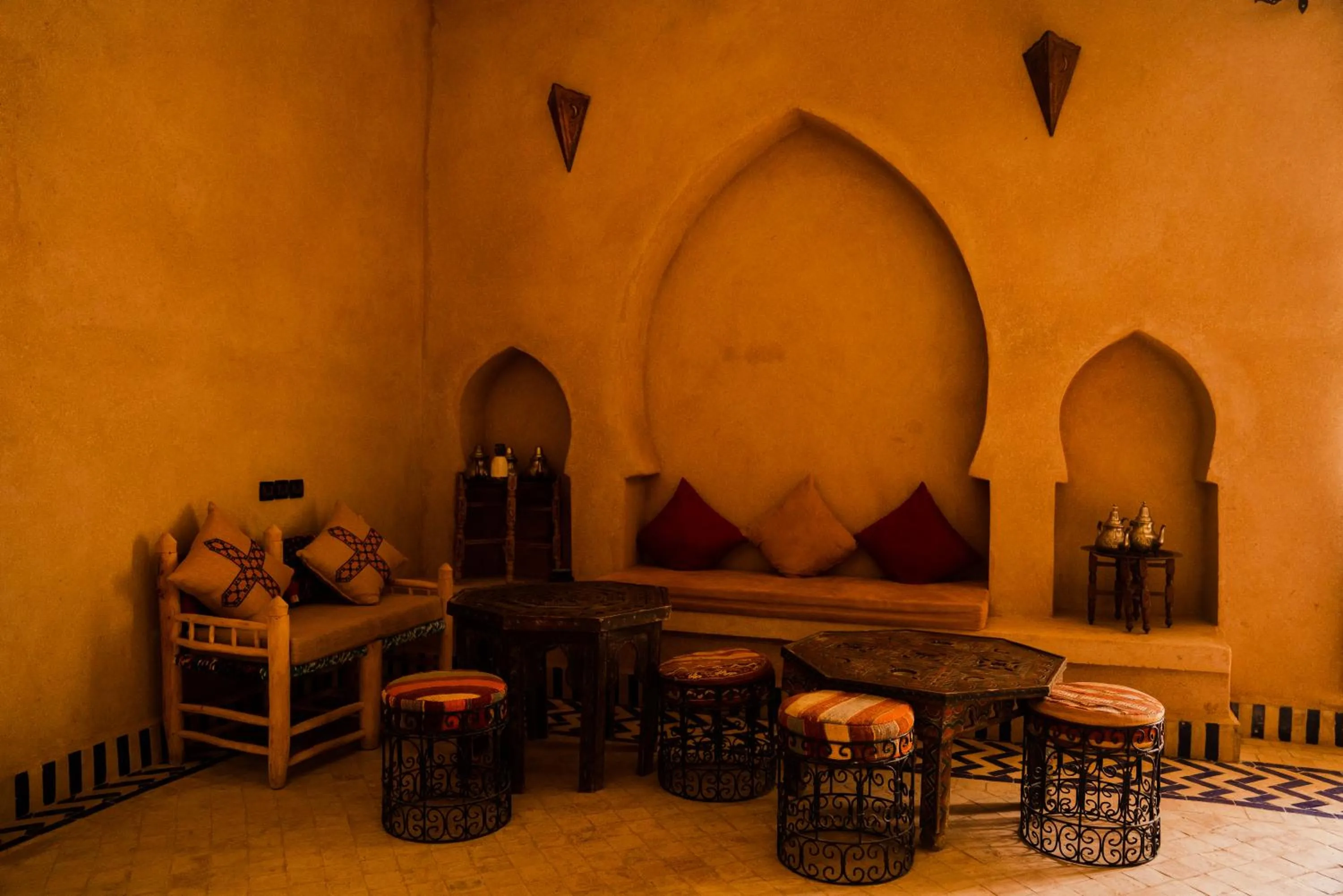 Living room in RiadSuerteloca Merzouga