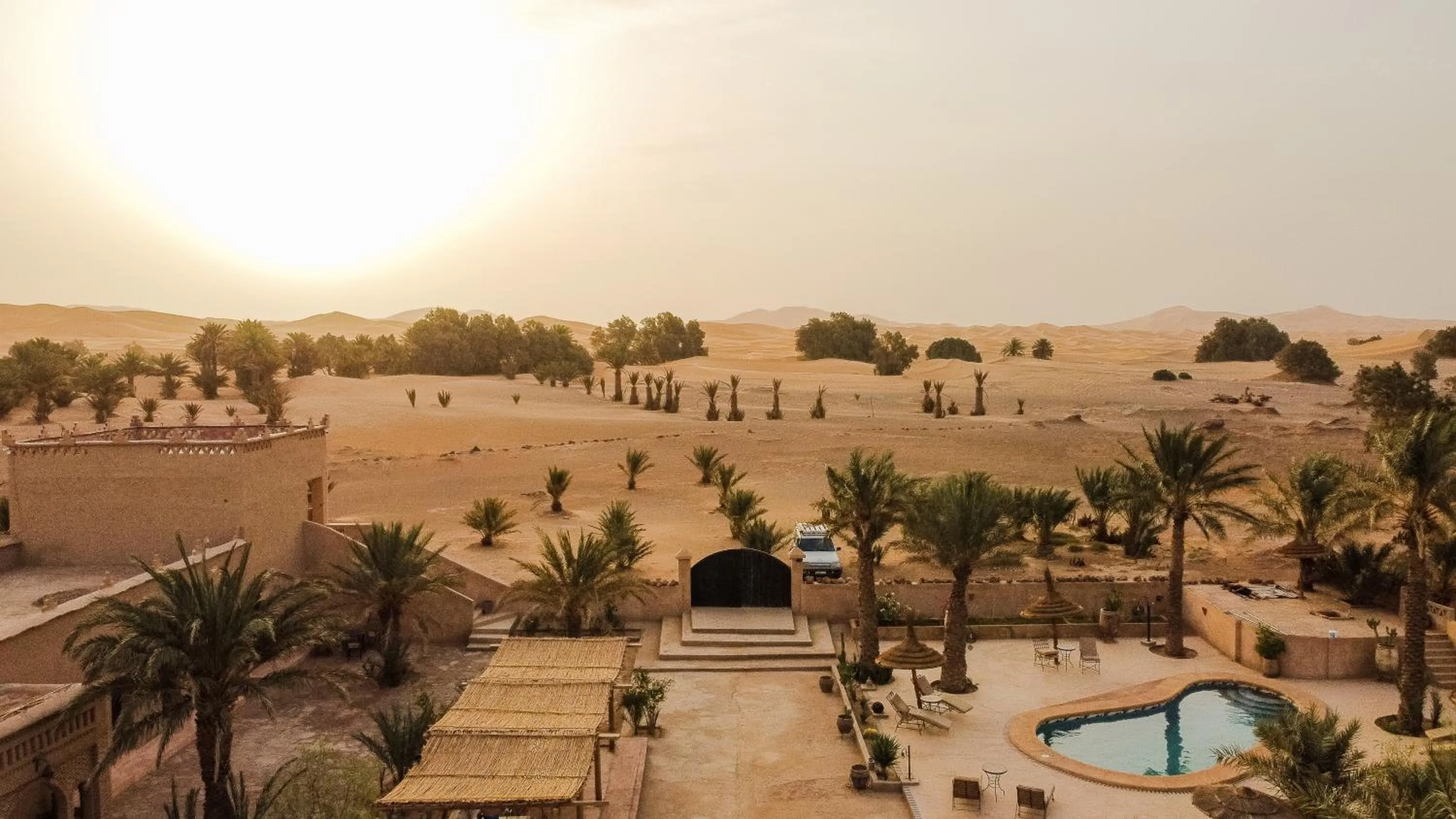 Sunrise in RiadSuerteloca Merzouga