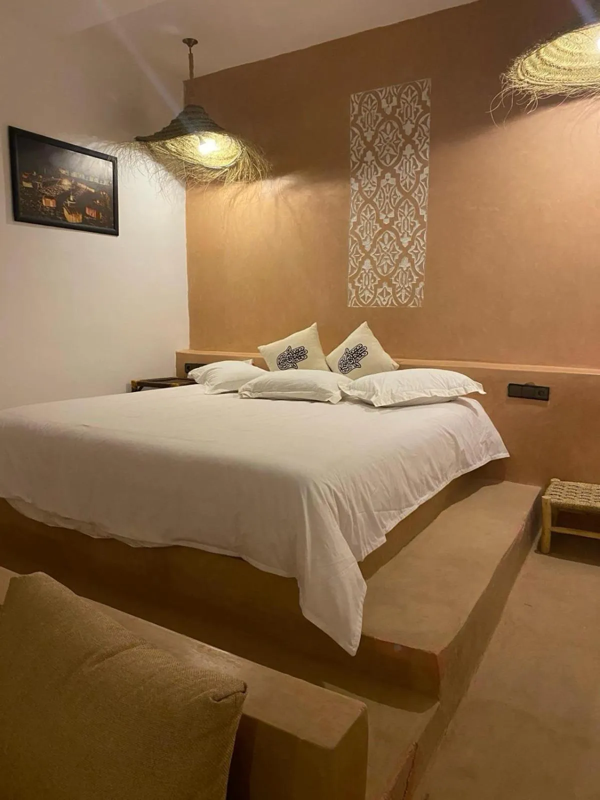 Bed in RiadSuerteloca Merzouga