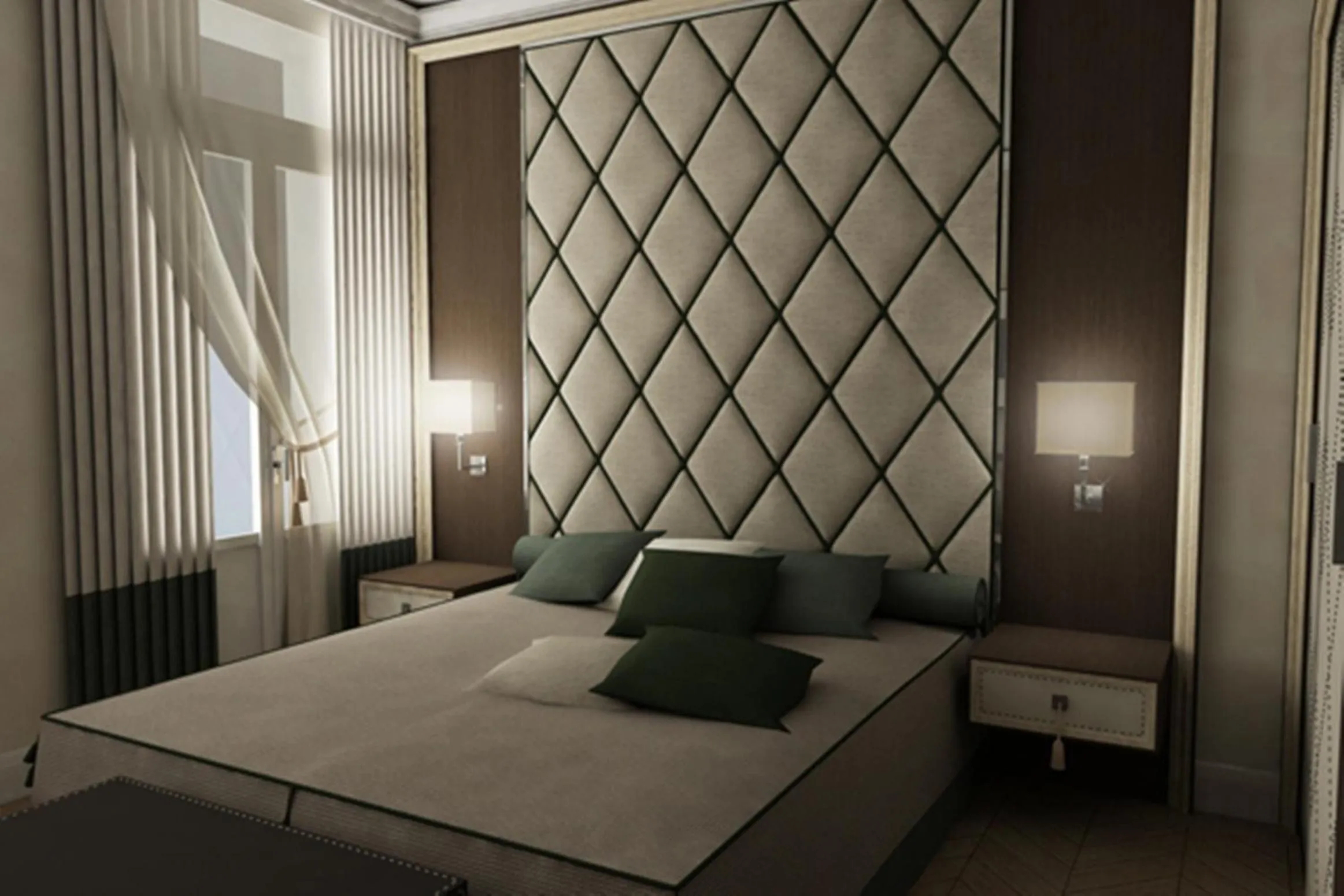 Bed in Menelaion Hotel