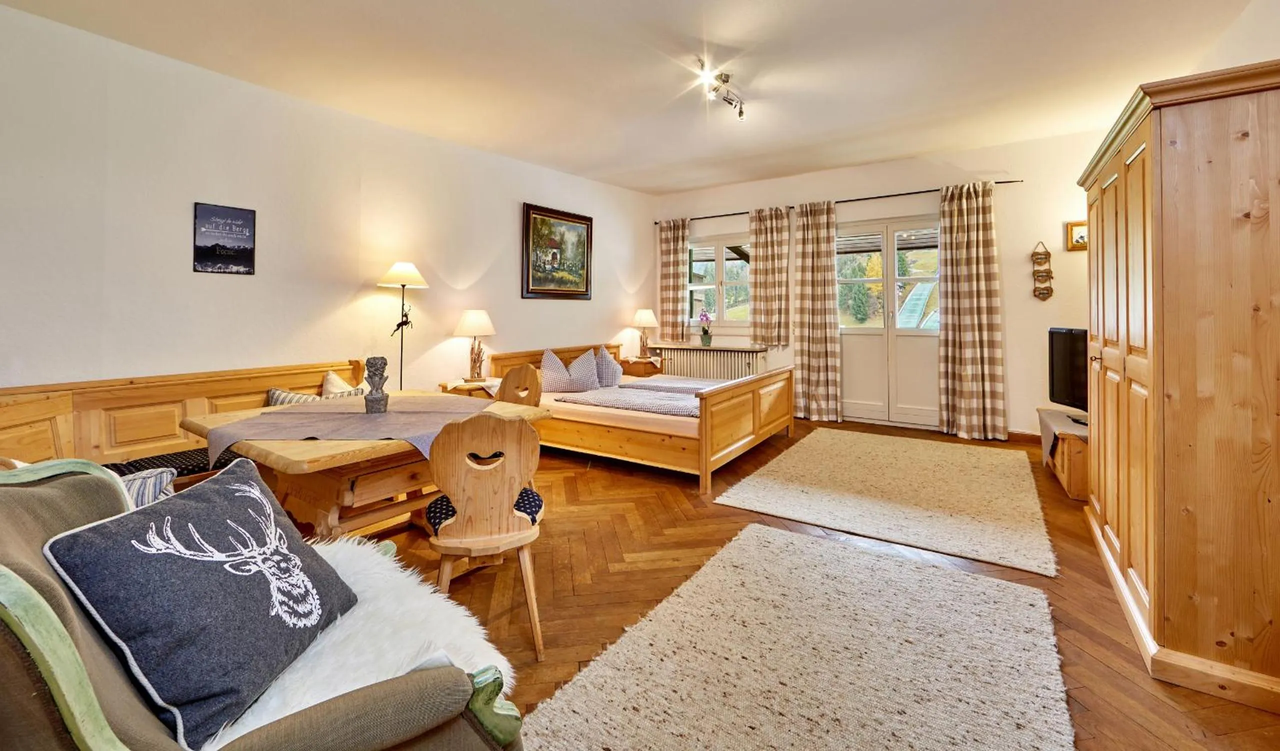 Photo of the whole room, Bed in Olympiahaus