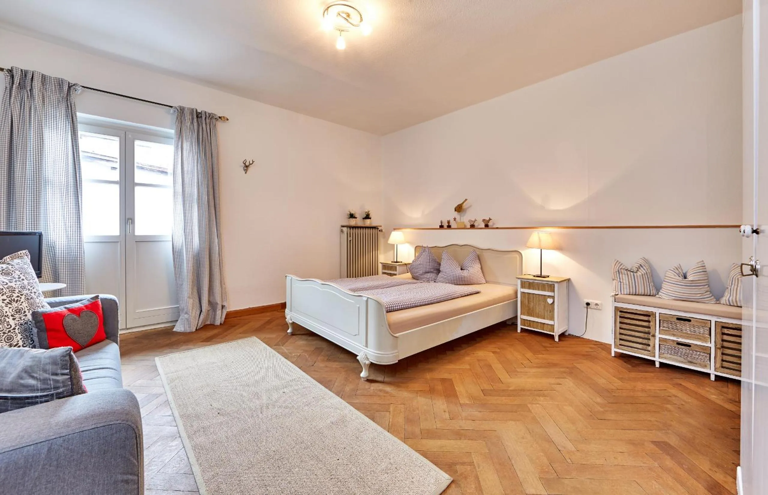 Photo of the whole room, Bed in Olympiahaus