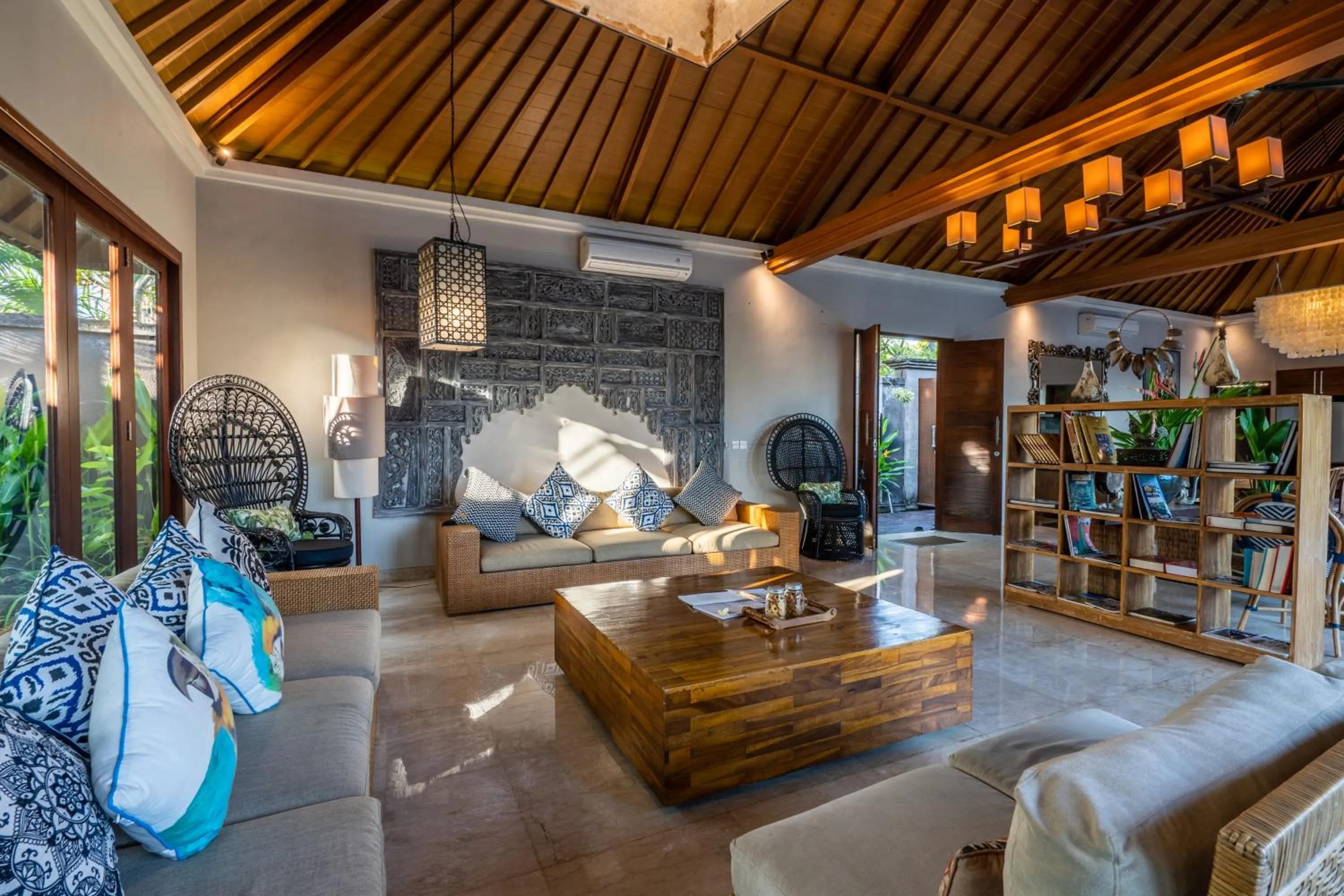 Living room in The Akasha Seminyak Bali Luxury Villas