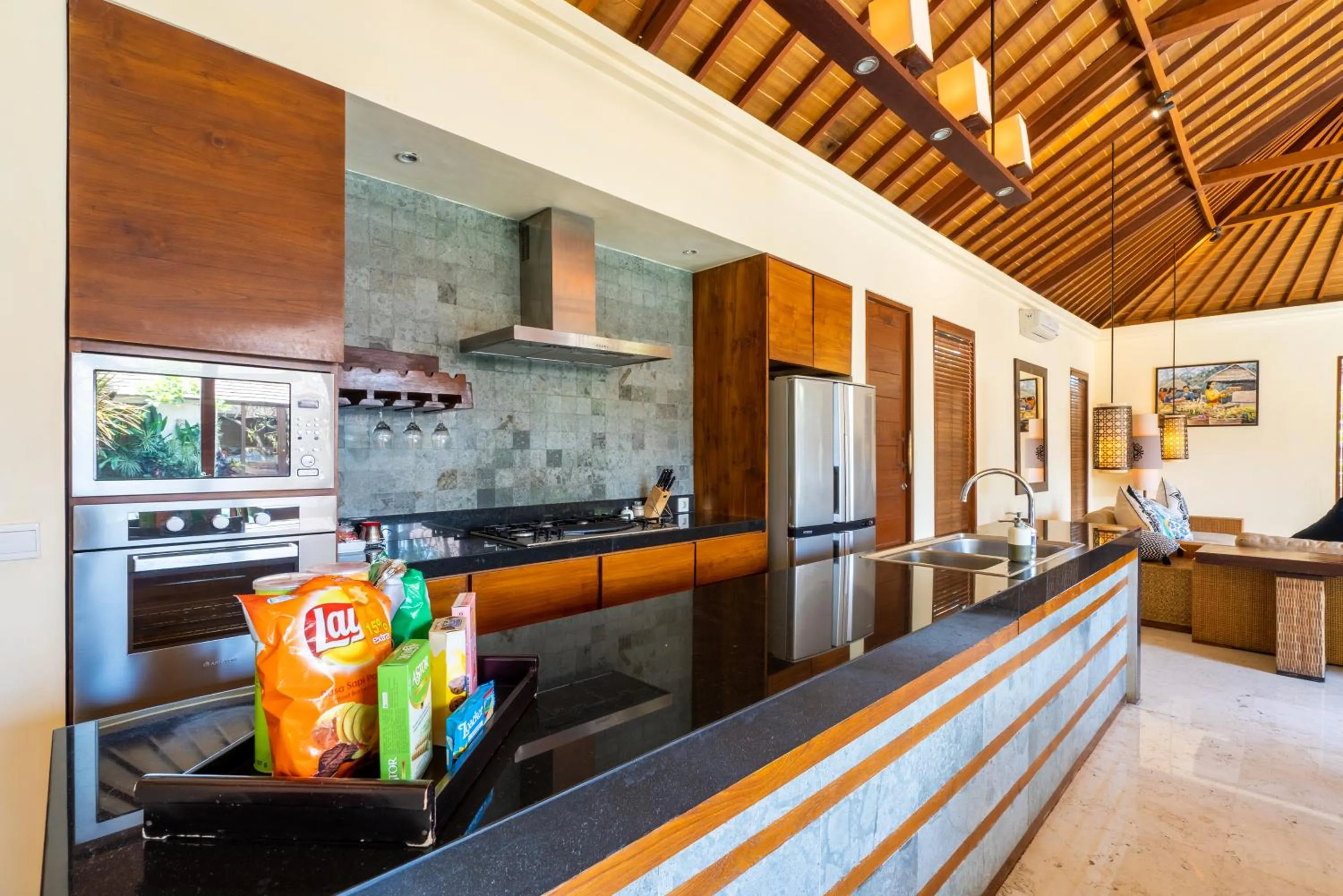 Kitchen or kitchenette in The Akasha Seminyak Bali Luxury Villas
