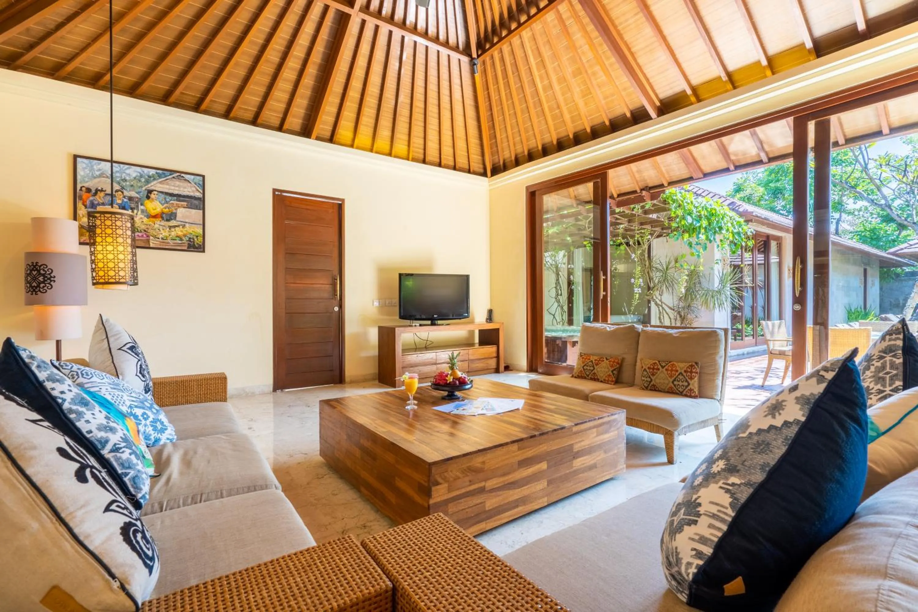 Living room in The Akasha Seminyak Bali Luxury Villas