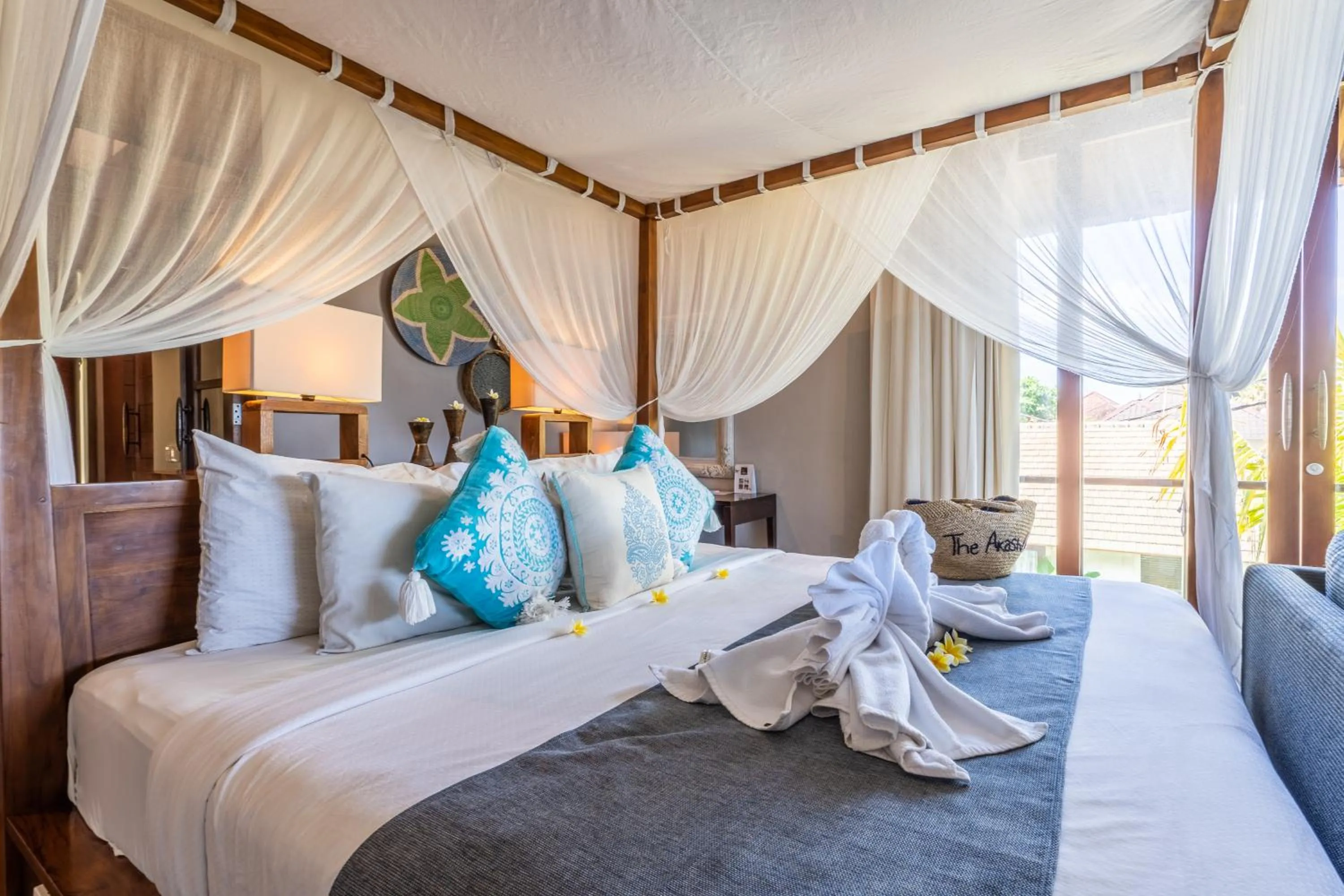 Bed in The Akasha Seminyak Bali Luxury Villas