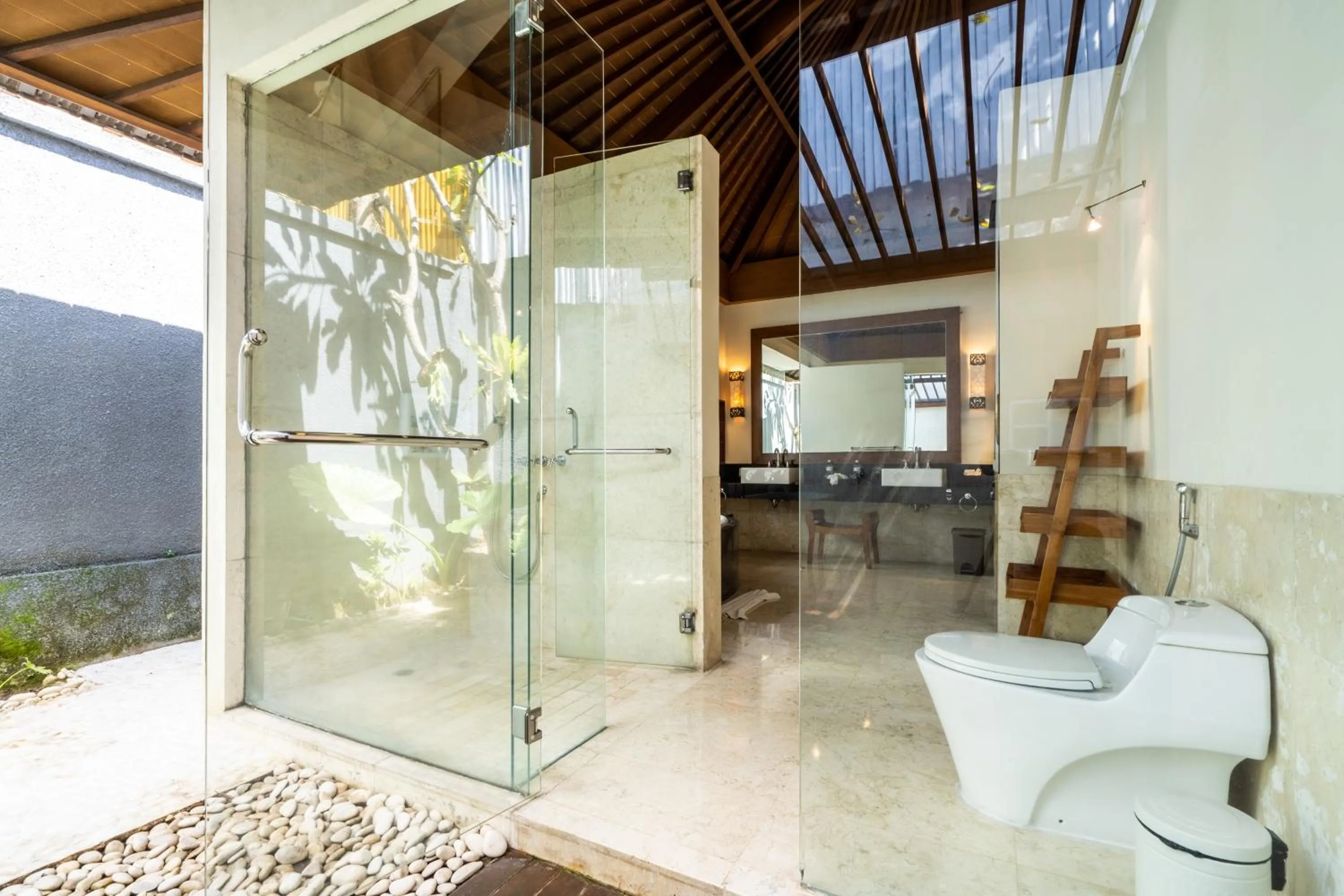 Shower in The Akasha Seminyak Bali Luxury Villas