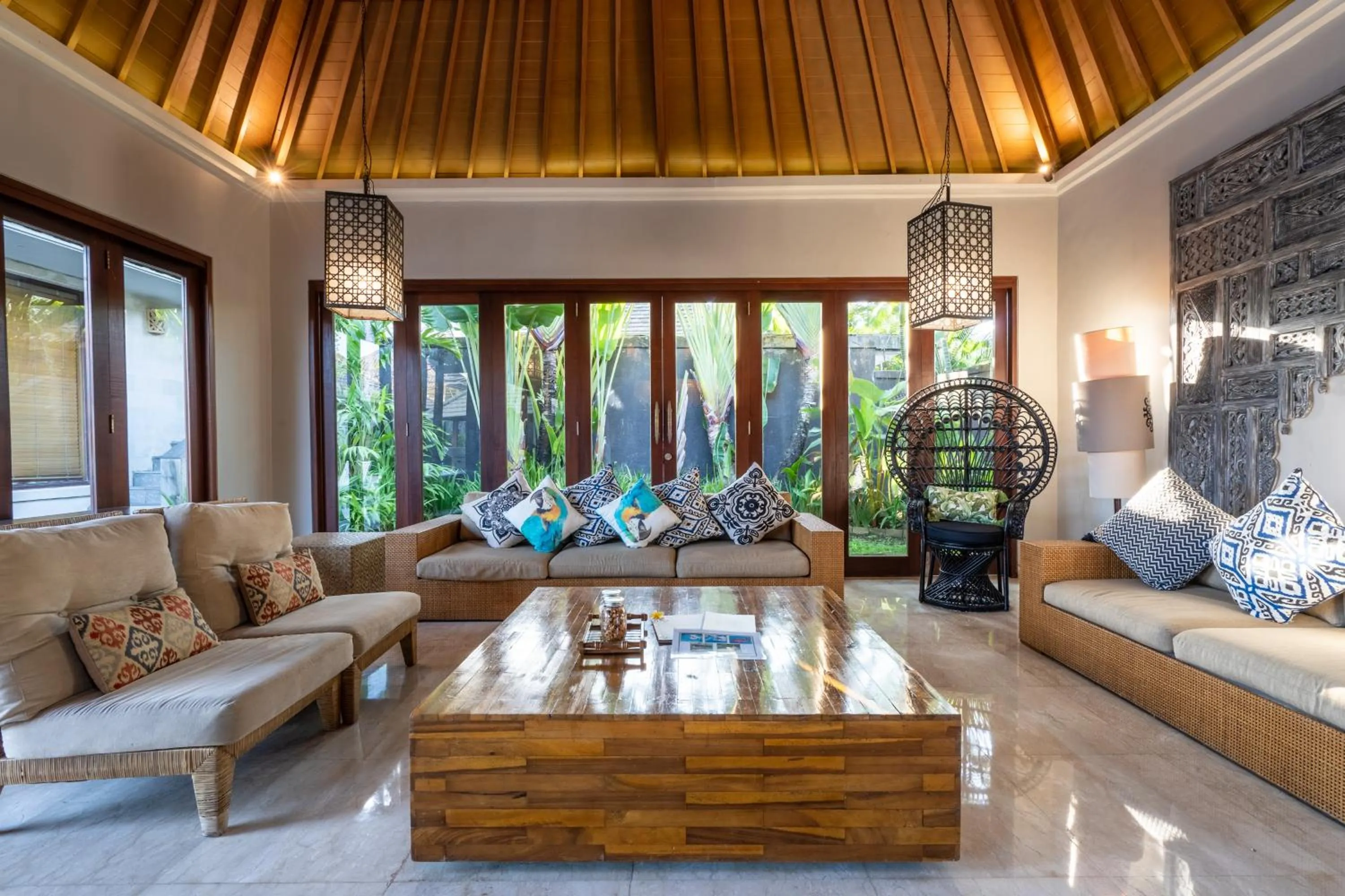 Living room in The Akasha Seminyak Bali Luxury Villas