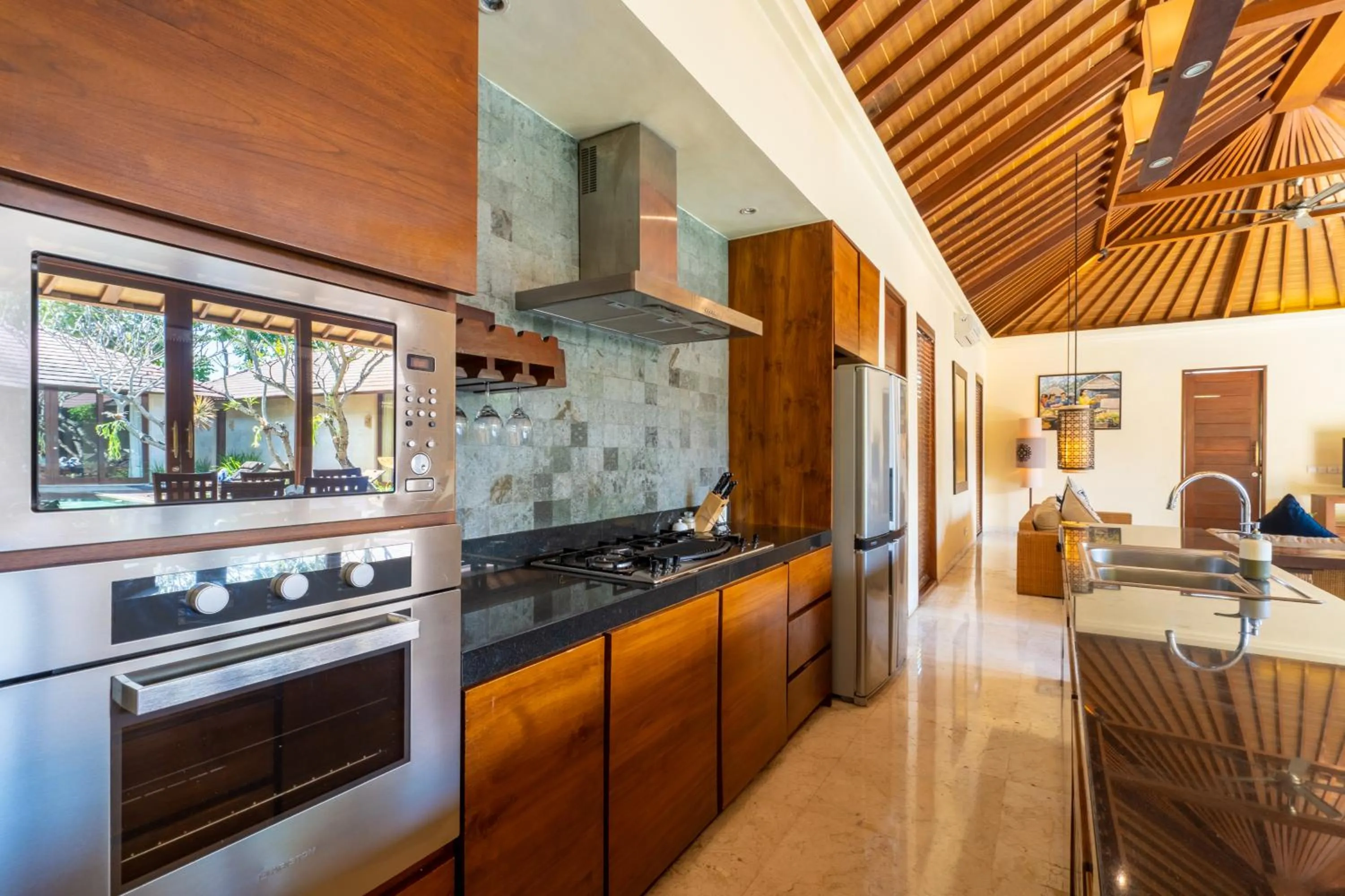 kitchen in The Akasha Seminyak Bali Luxury Villas
