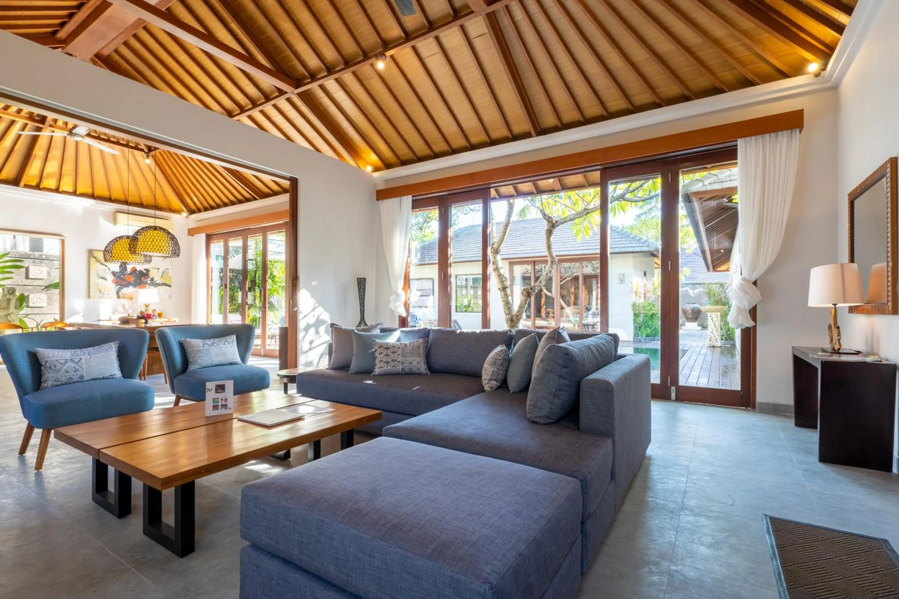 Living room in The Akasha Seminyak Bali Luxury Villas