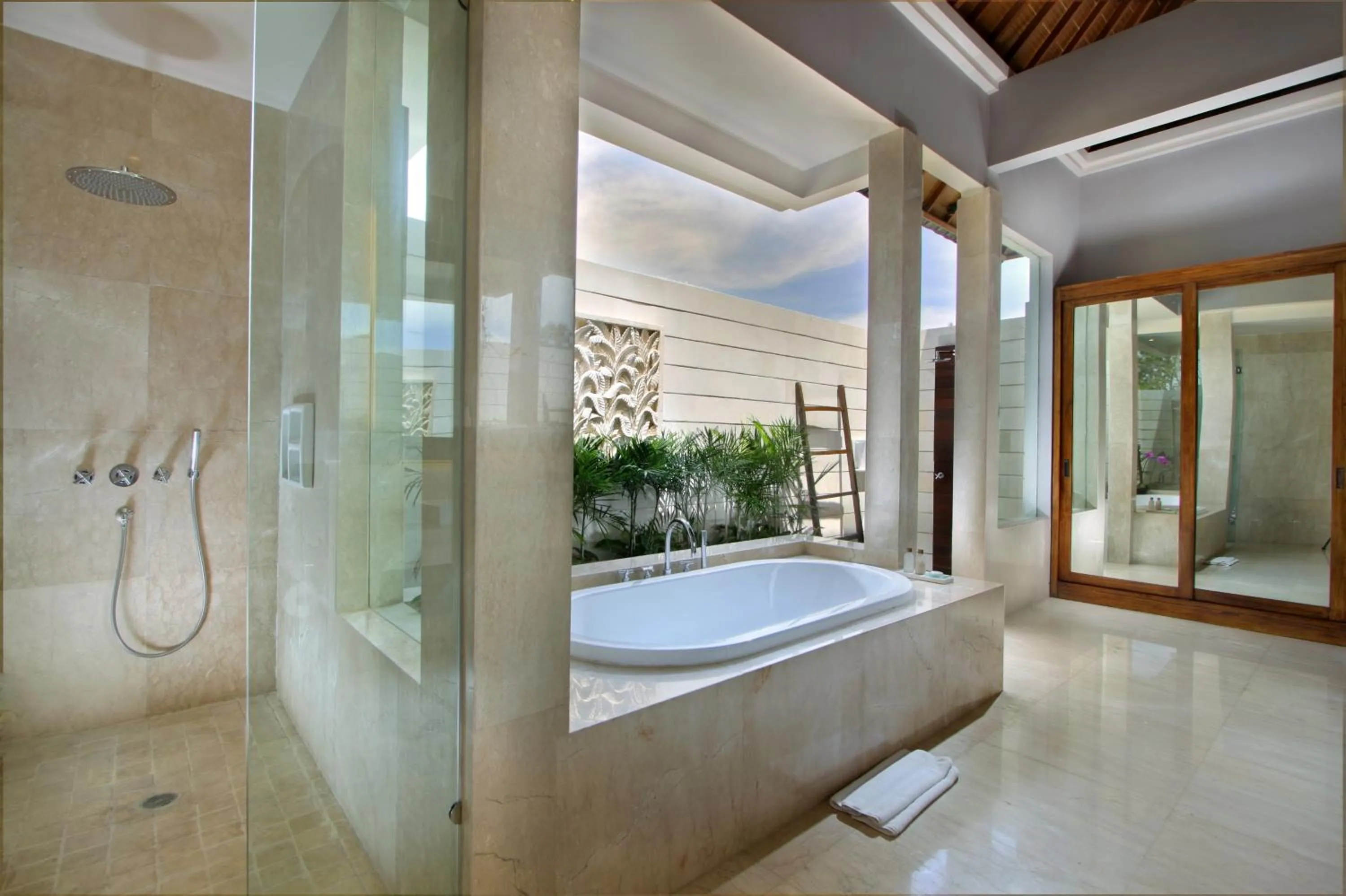 Shower in The Akasha Seminyak Bali Luxury Villas
