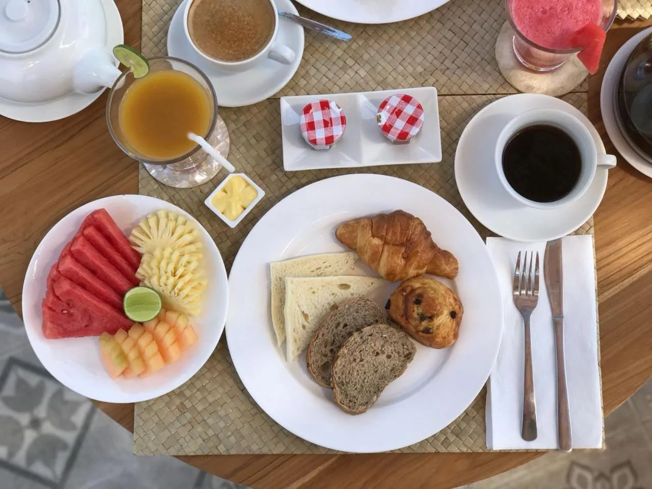Breakfast in The Akasha Seminyak Bali Luxury Villas