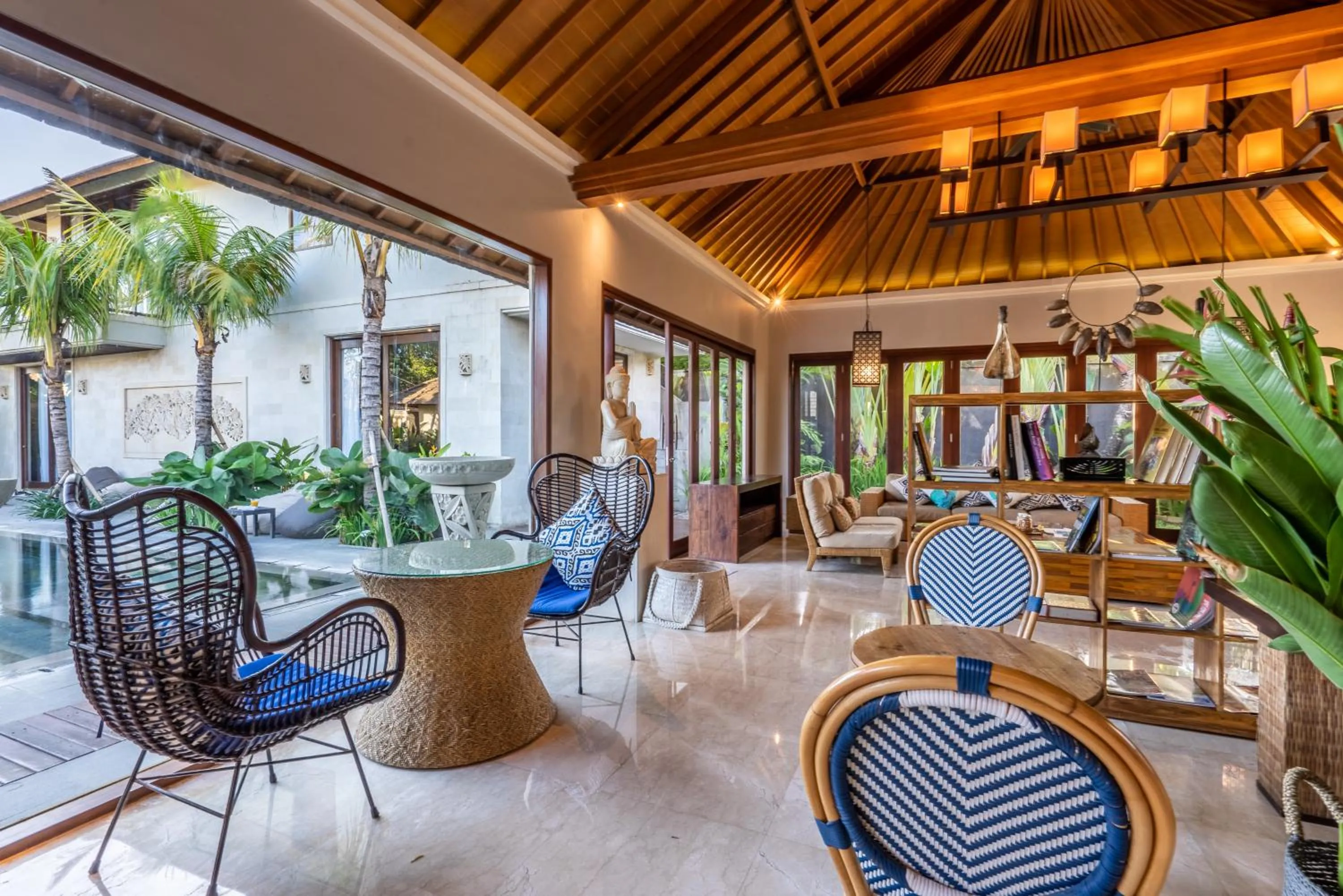Seating area in The Akasha Seminyak Bali Luxury Villas