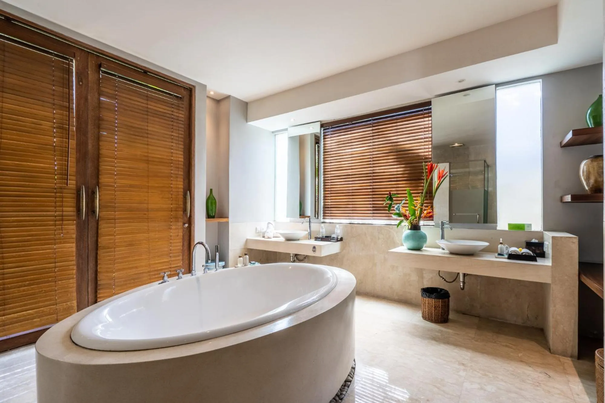 Shower in The Akasha Seminyak Bali Luxury Villas