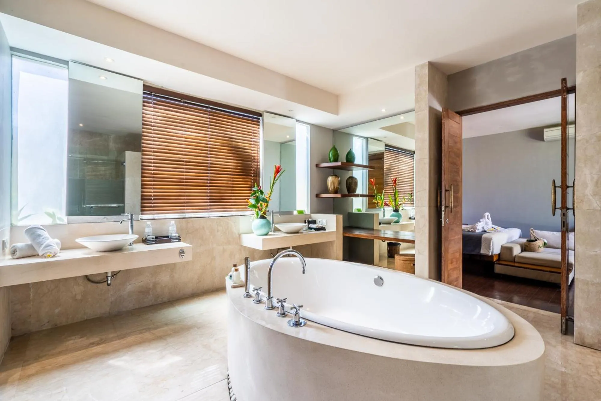 Shower in The Akasha Seminyak Bali Luxury Villas