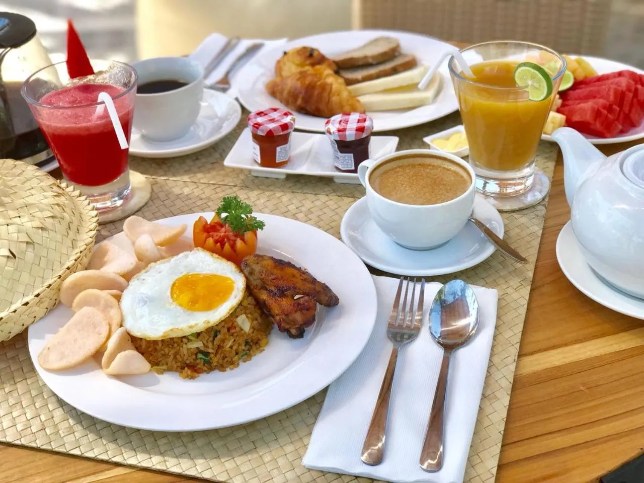 Breakfast in The Akasha Seminyak Bali Luxury Villas