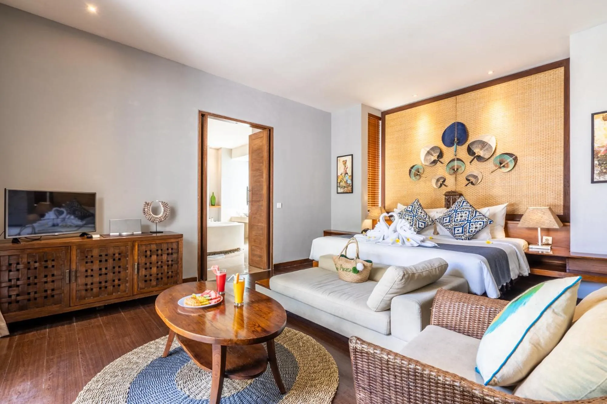 Photo of the whole room, Bed in The Akasha Seminyak Bali Luxury Villas