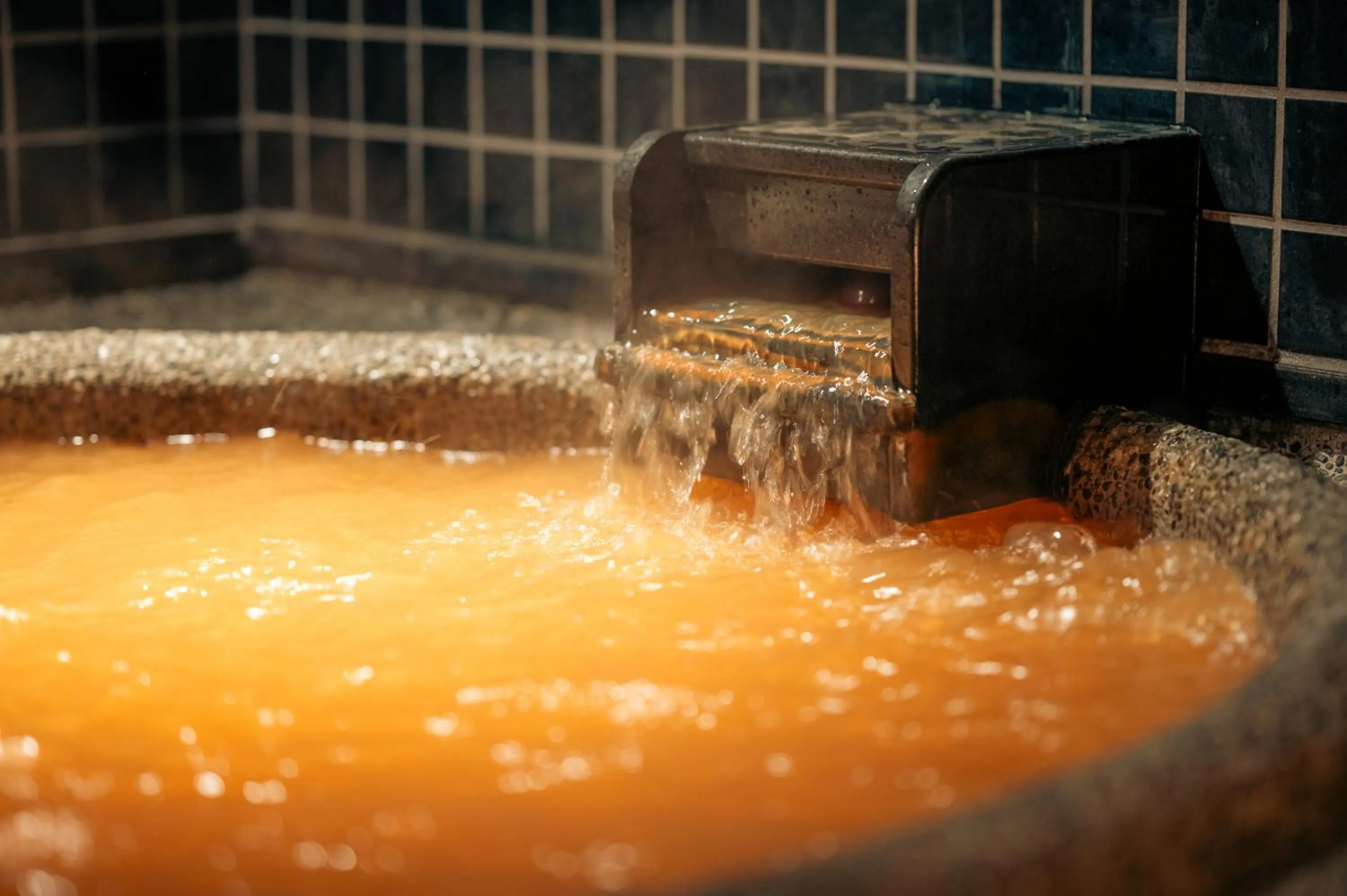 Hot Spring Bath in Hotel Hanakoyado