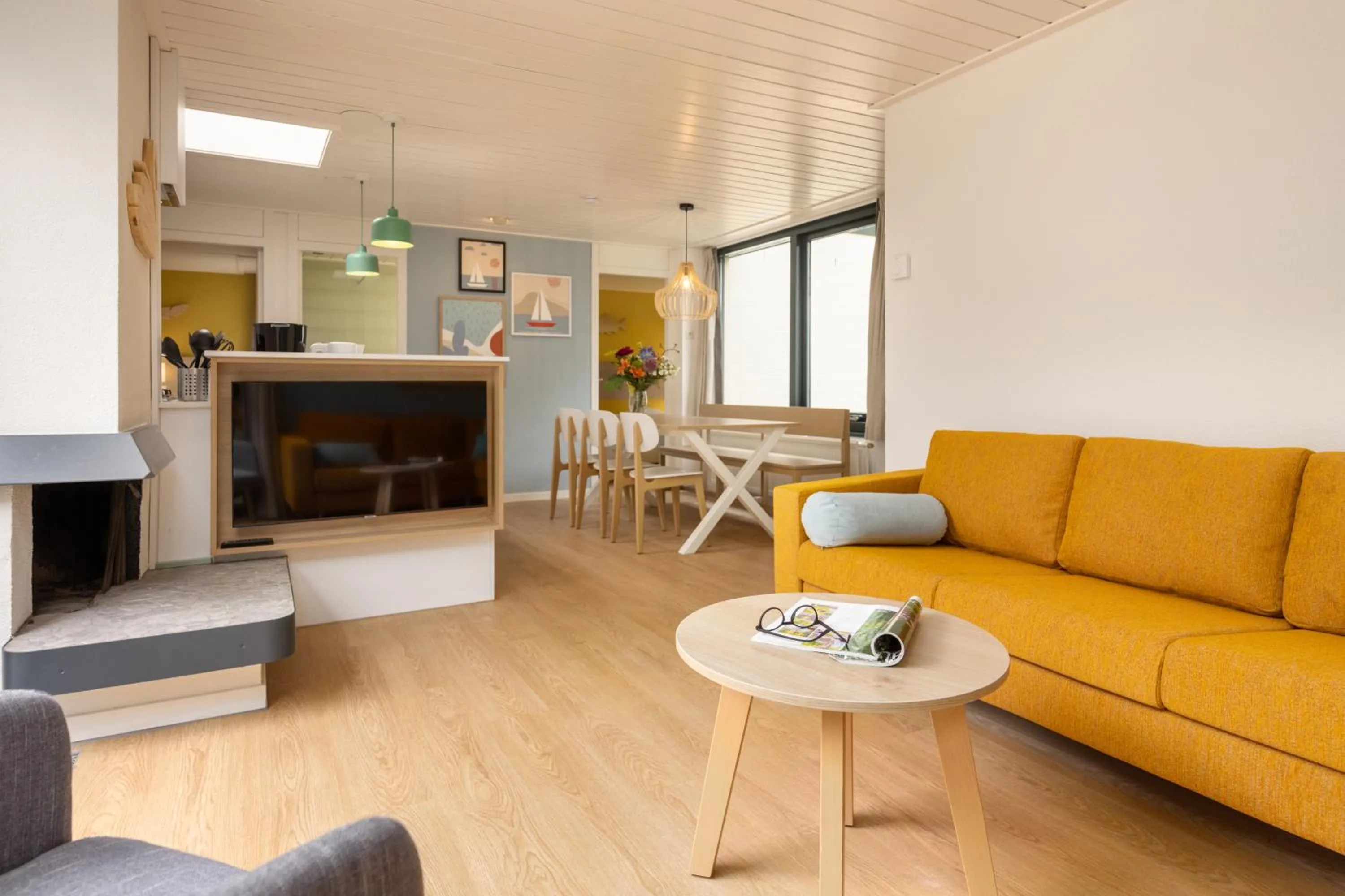 Living room in Center Parcs Vossemeren