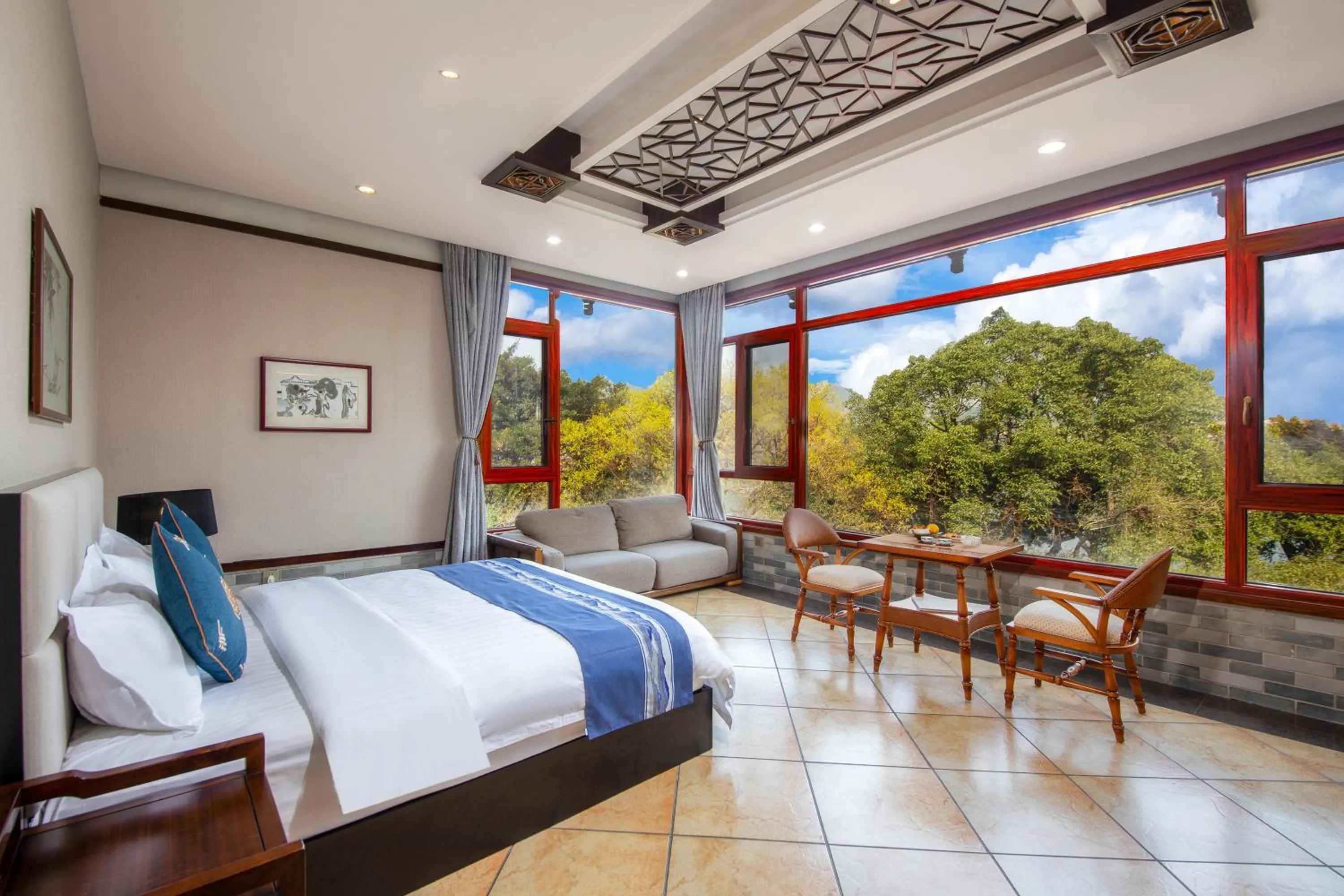 Natural landscape, Bed in Aroma Tea House