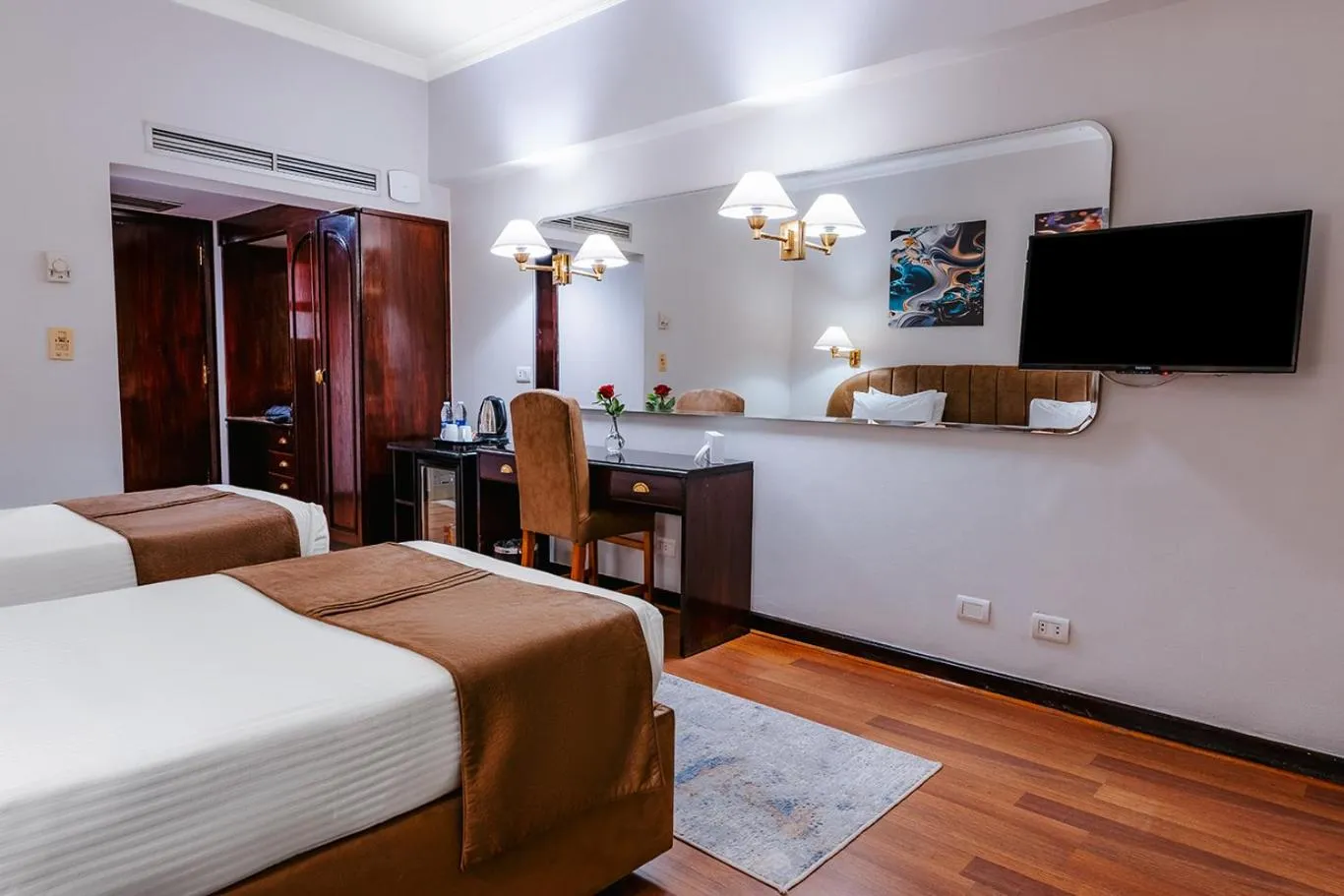 Bed in Basma Hotel Aswan