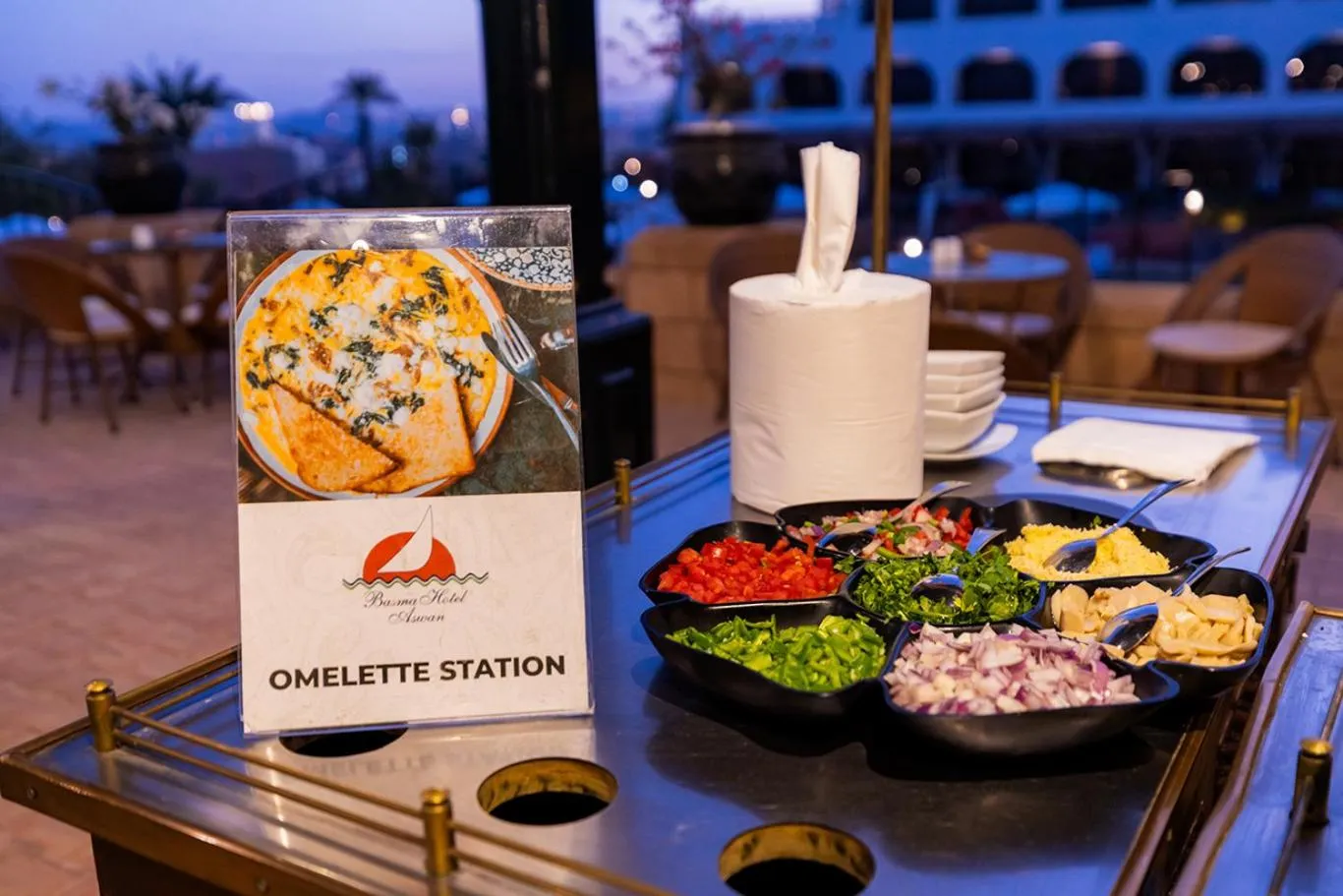 Breakfast in Basma Hotel Aswan