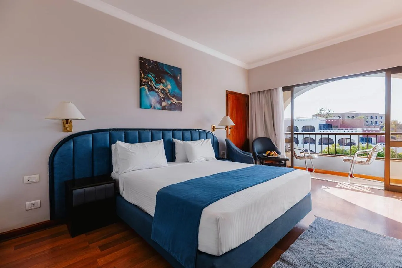 Bed in Basma Hotel Aswan