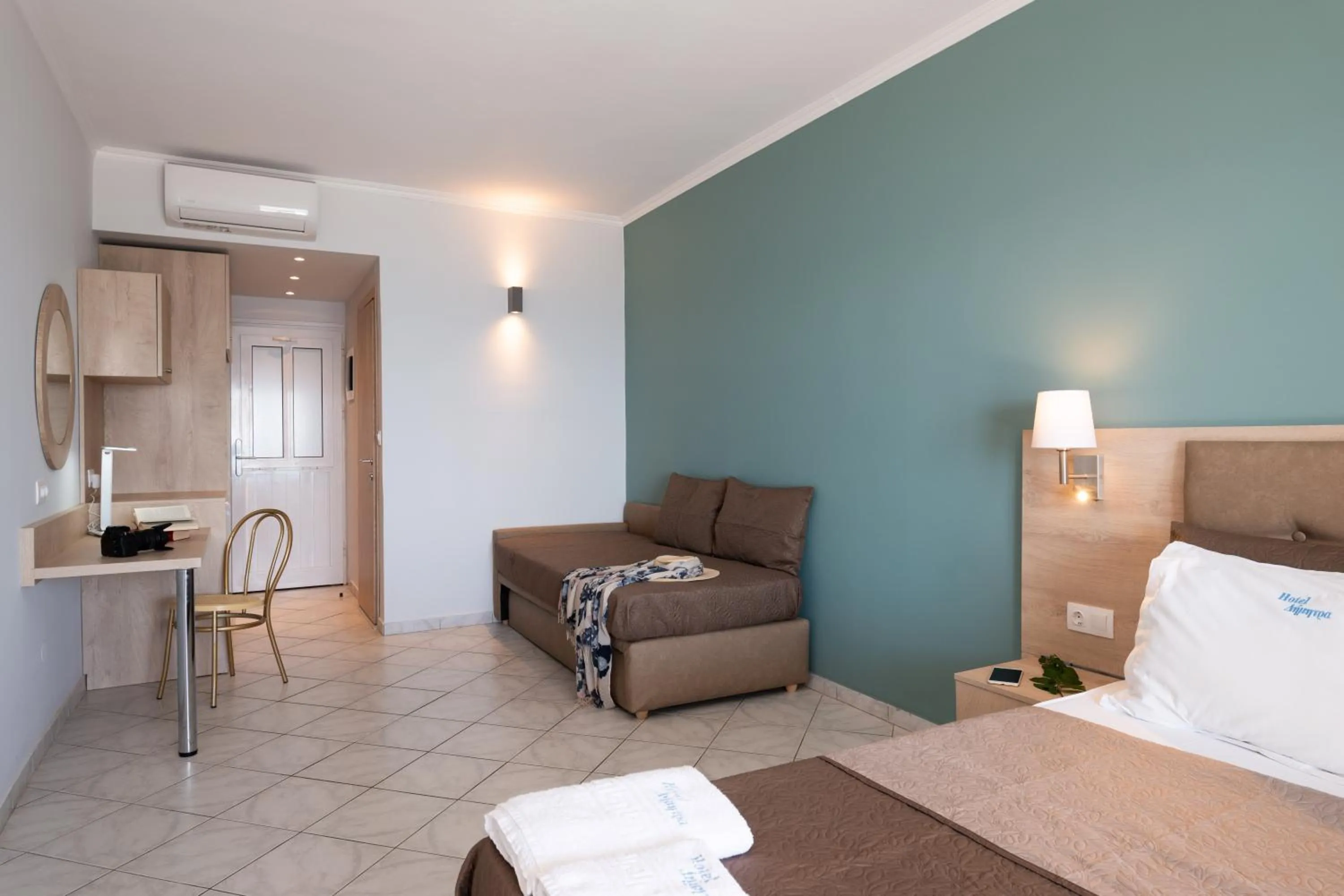 Bed in Hotel Dimitra