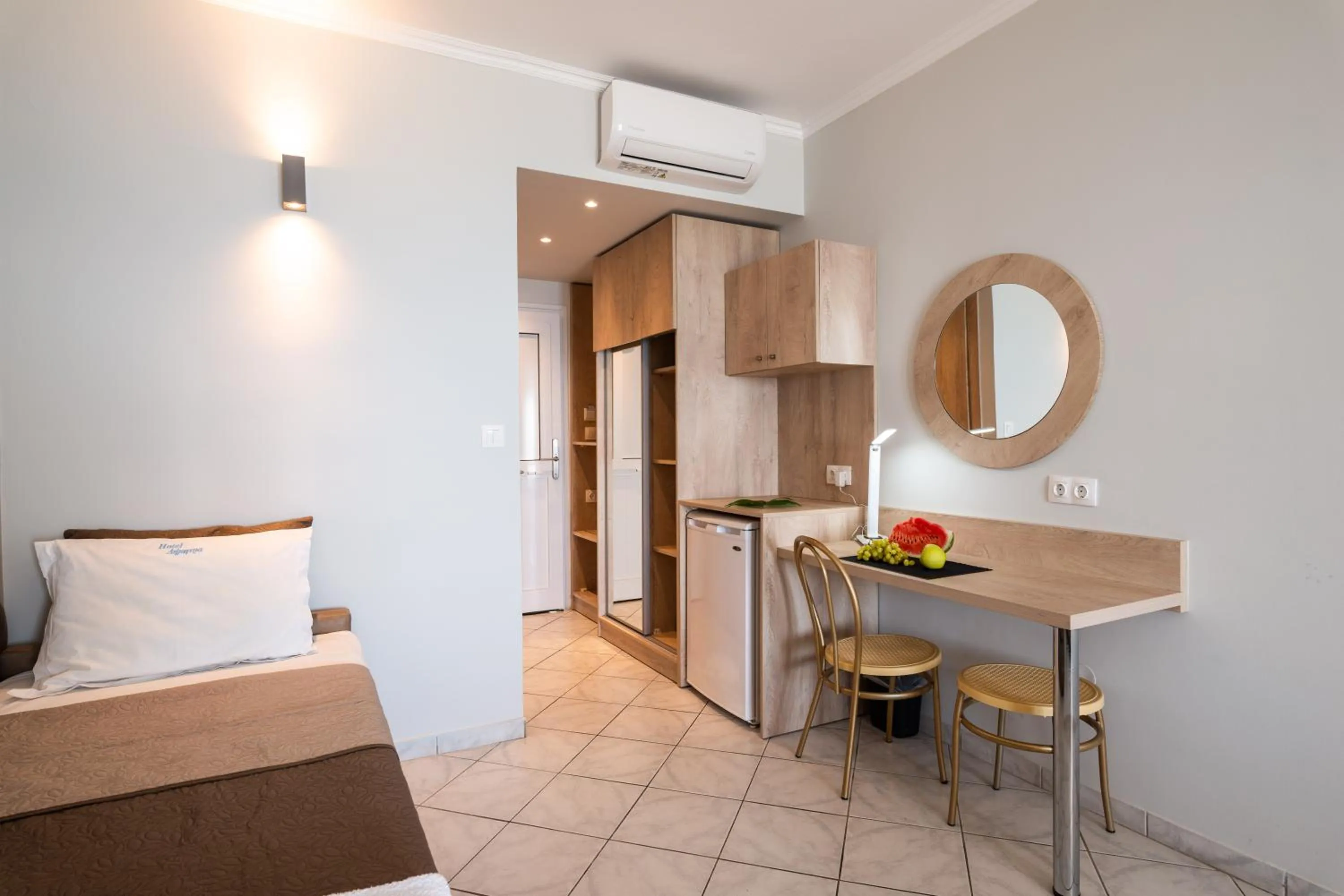 Bed in Hotel Dimitra