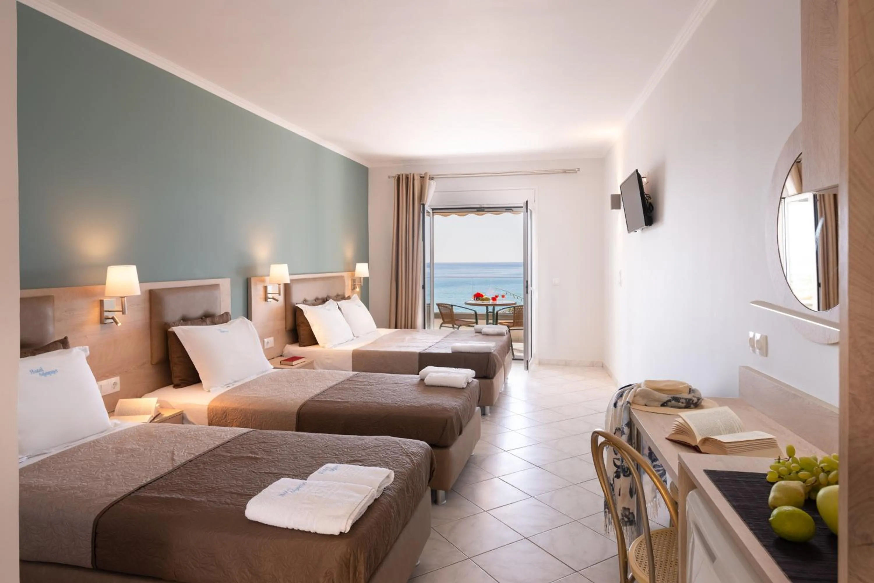 Bed in Hotel Dimitra