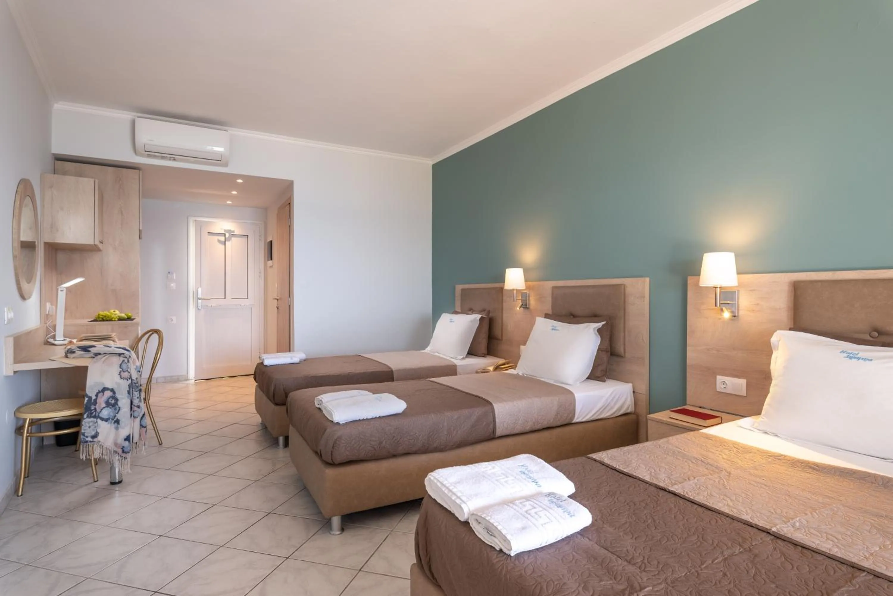 Bed in Hotel Dimitra