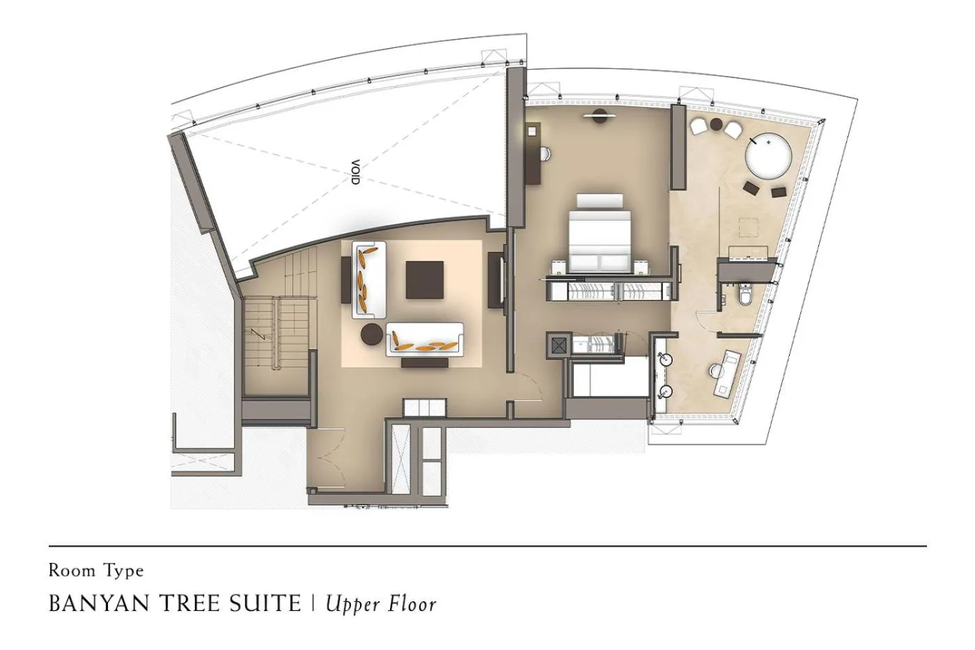 Floor plan in Banyan Tree Kuala Lumpur