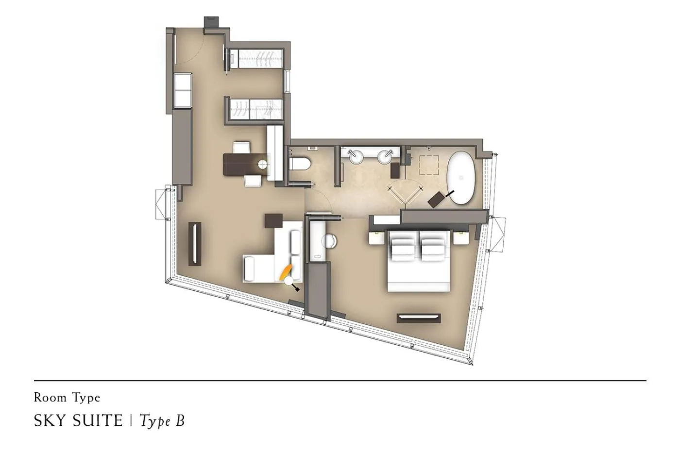 Floor plan in Banyan Tree Kuala Lumpur