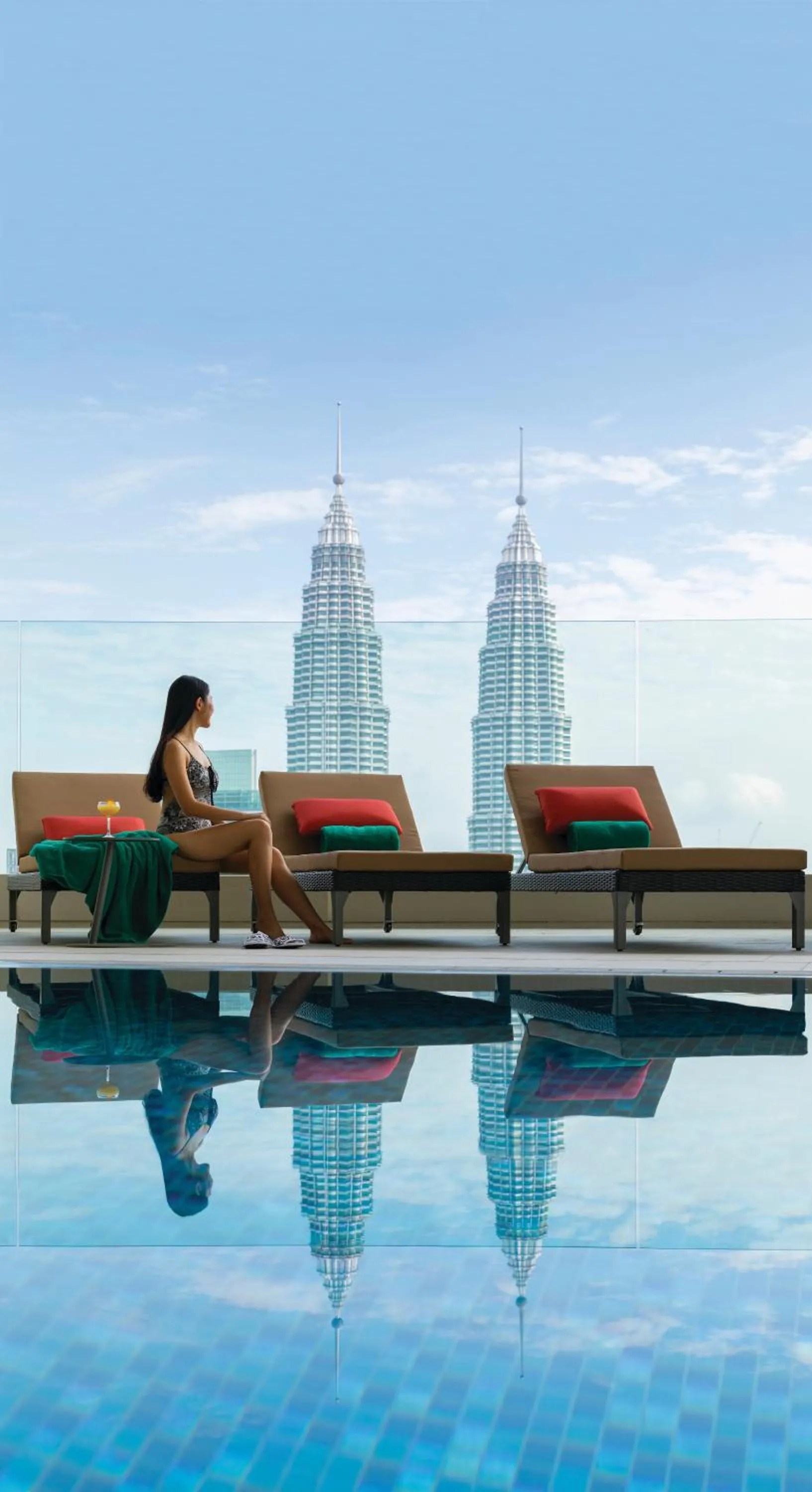 Pool view in Banyan Tree Kuala Lumpur