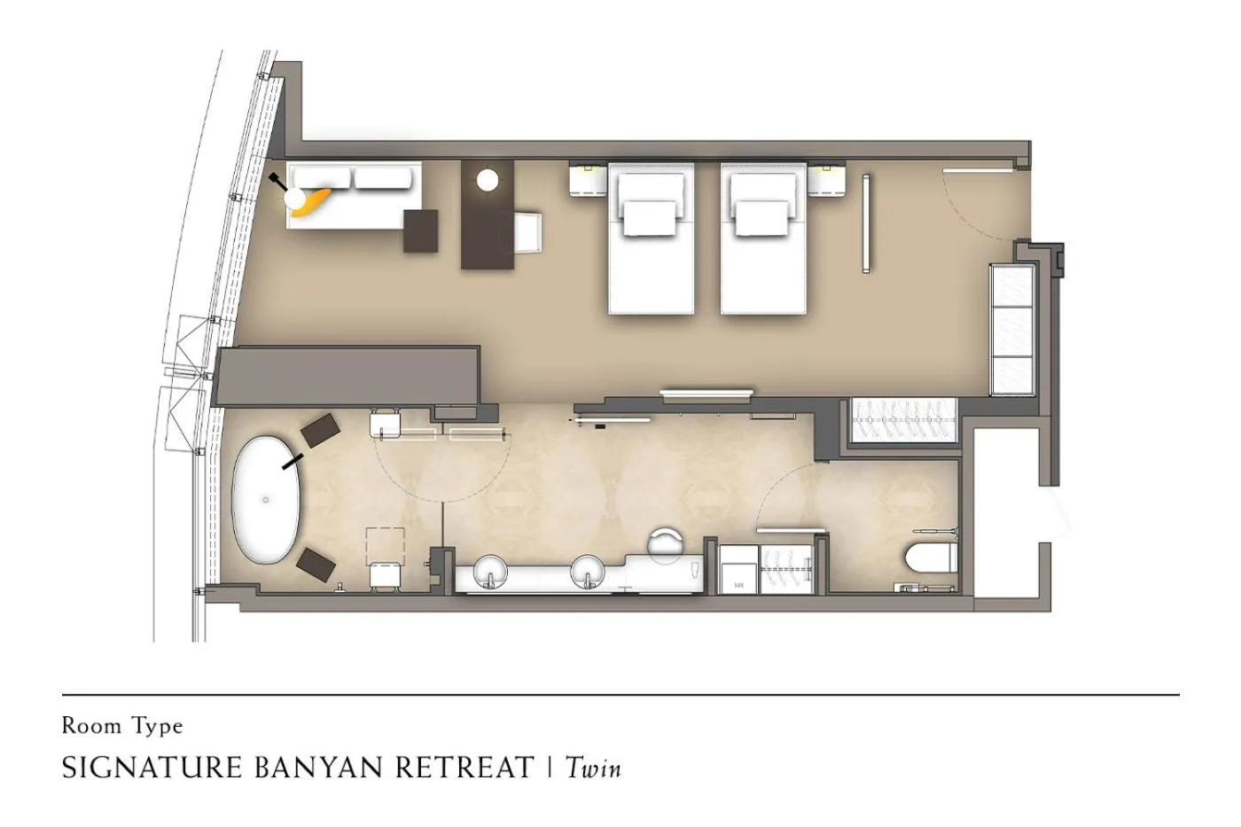 Floor plan in Banyan Tree Kuala Lumpur