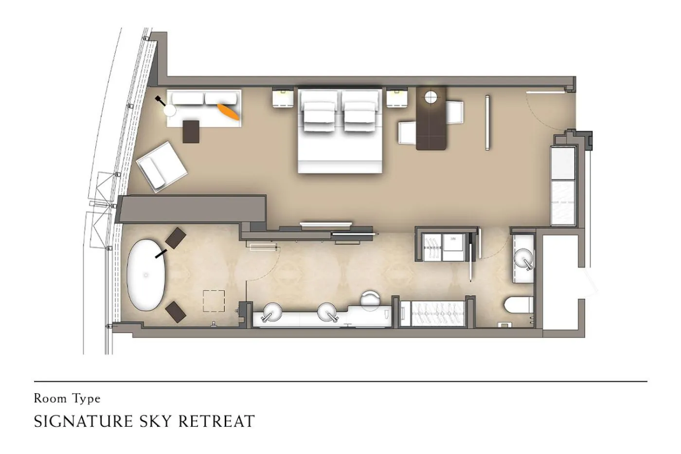 Floor plan in Banyan Tree Kuala Lumpur