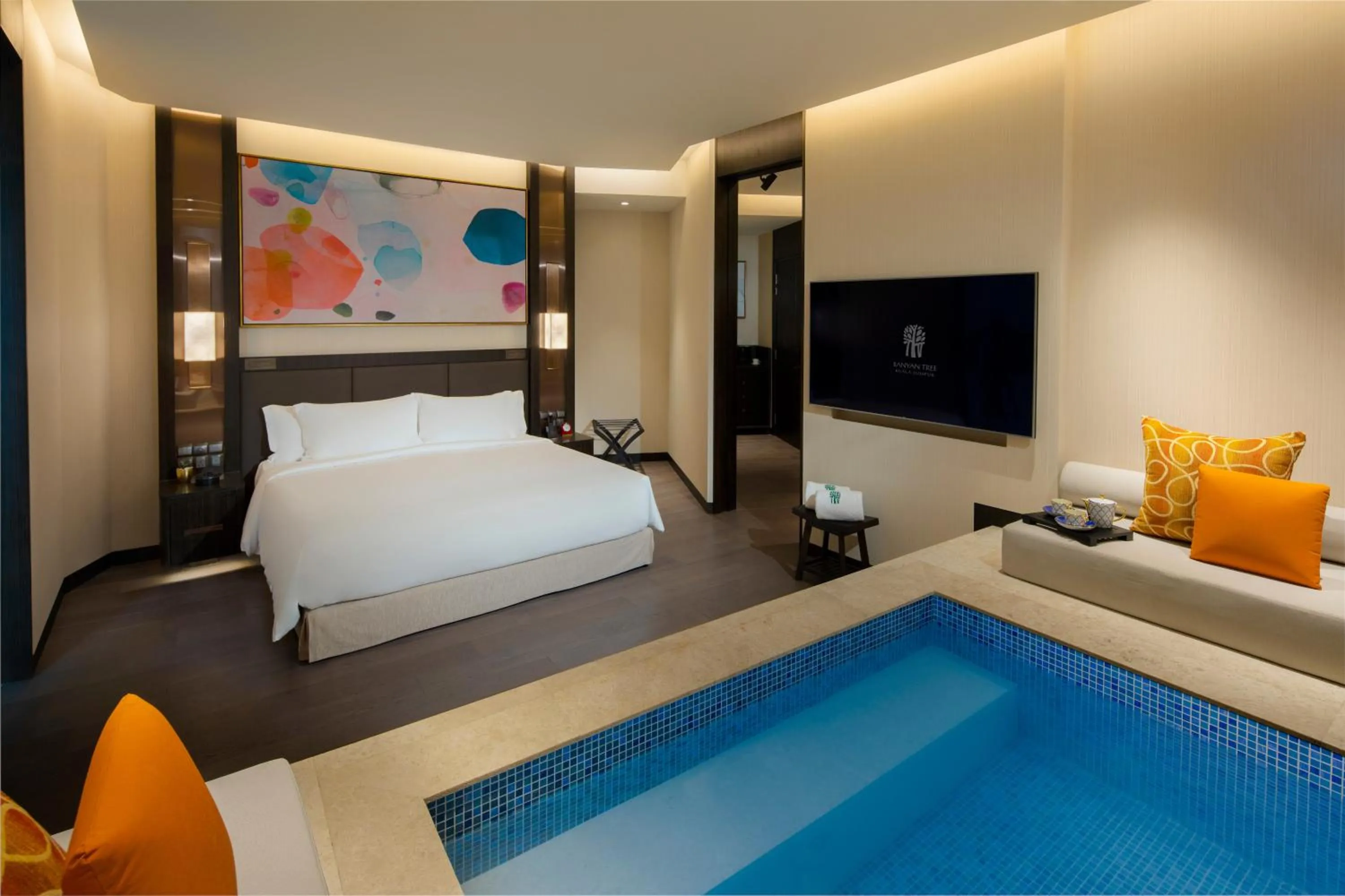 TV and multimedia, Bed in Banyan Tree Kuala Lumpur