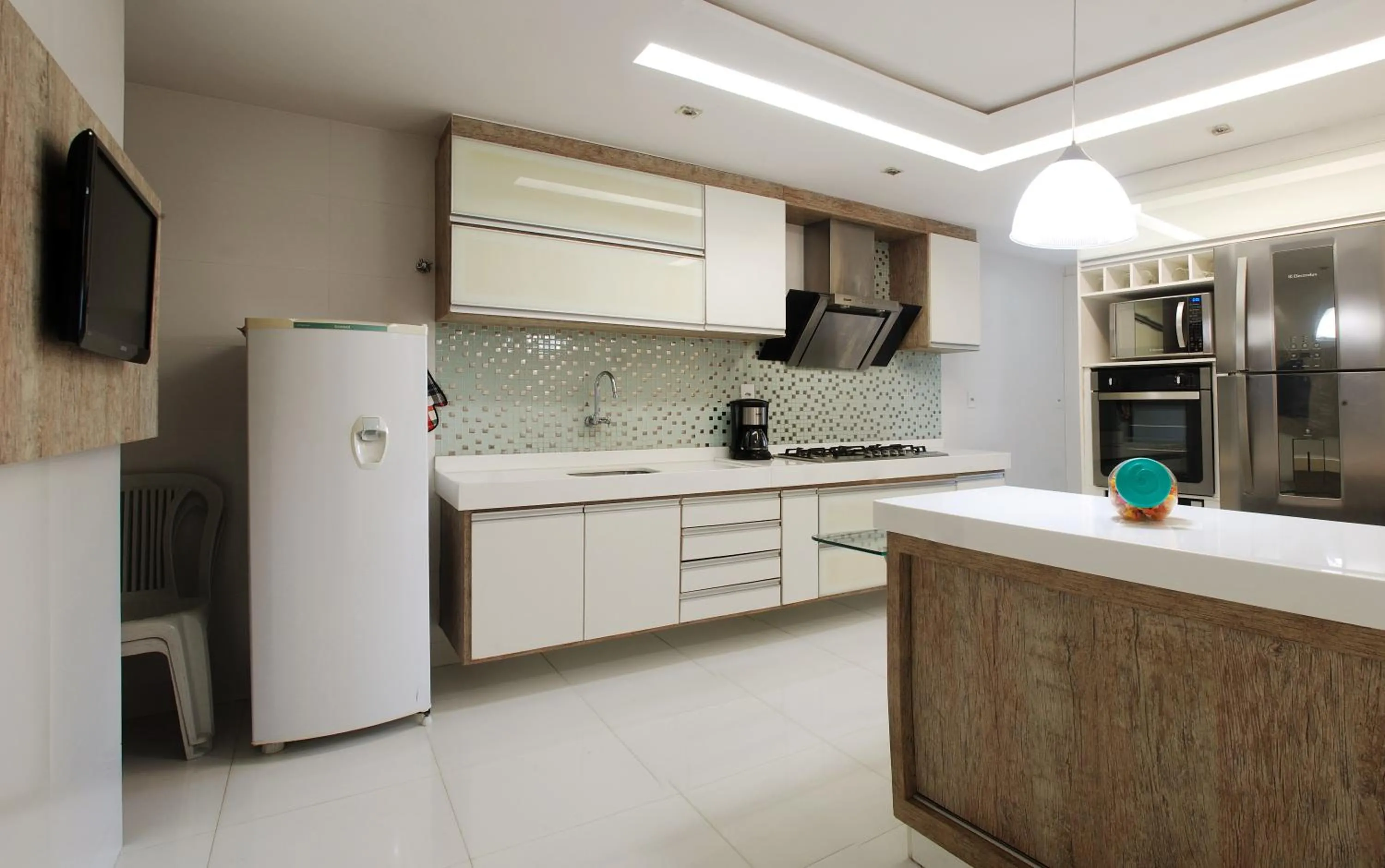 Kitchen or kitchenette in Apartamento 3 quartos Cabo Frio Praia do Forte