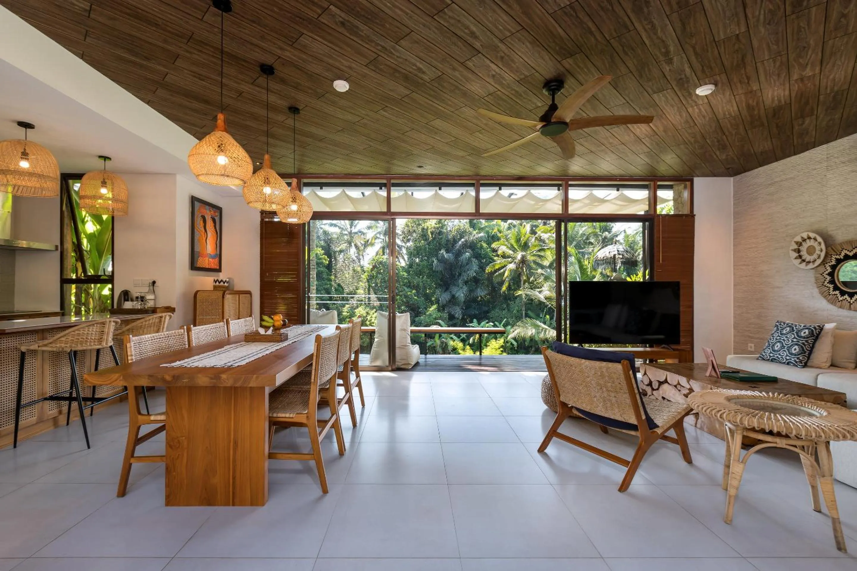 Living room in Ubud Green Resort Villas Powered by Archipelago