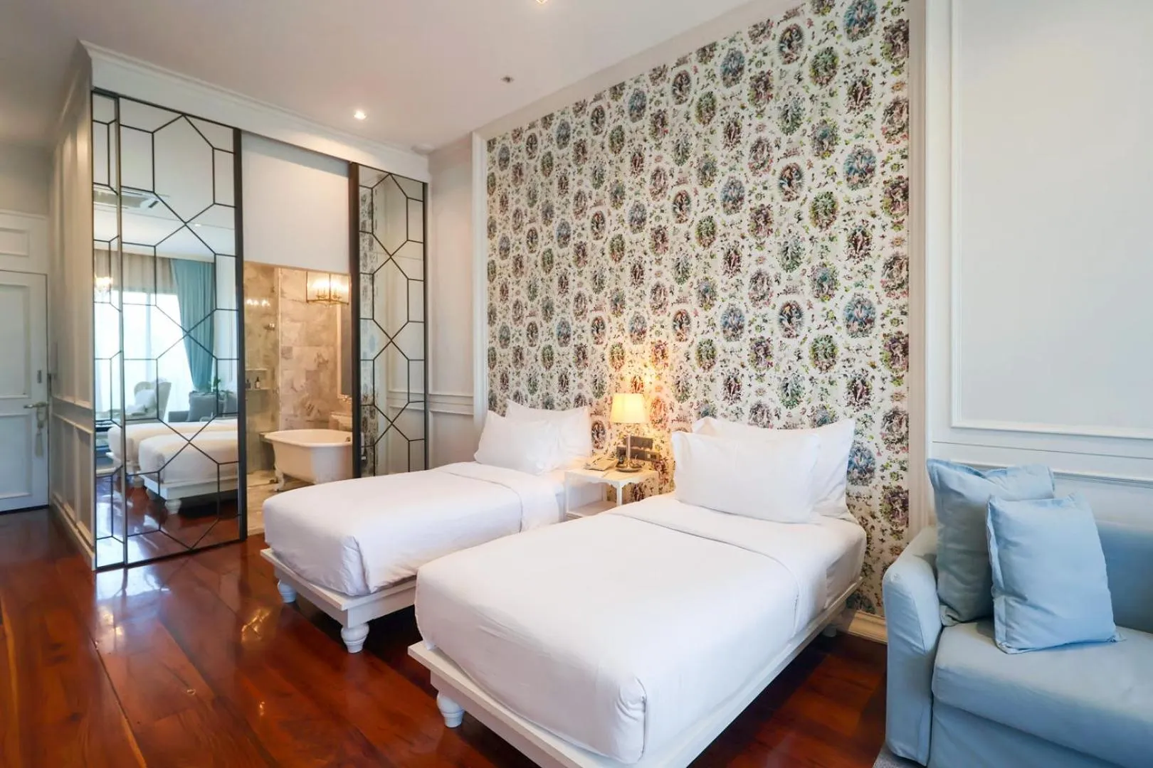 Bed in Chantra Khiri Chalet Chiang Mai