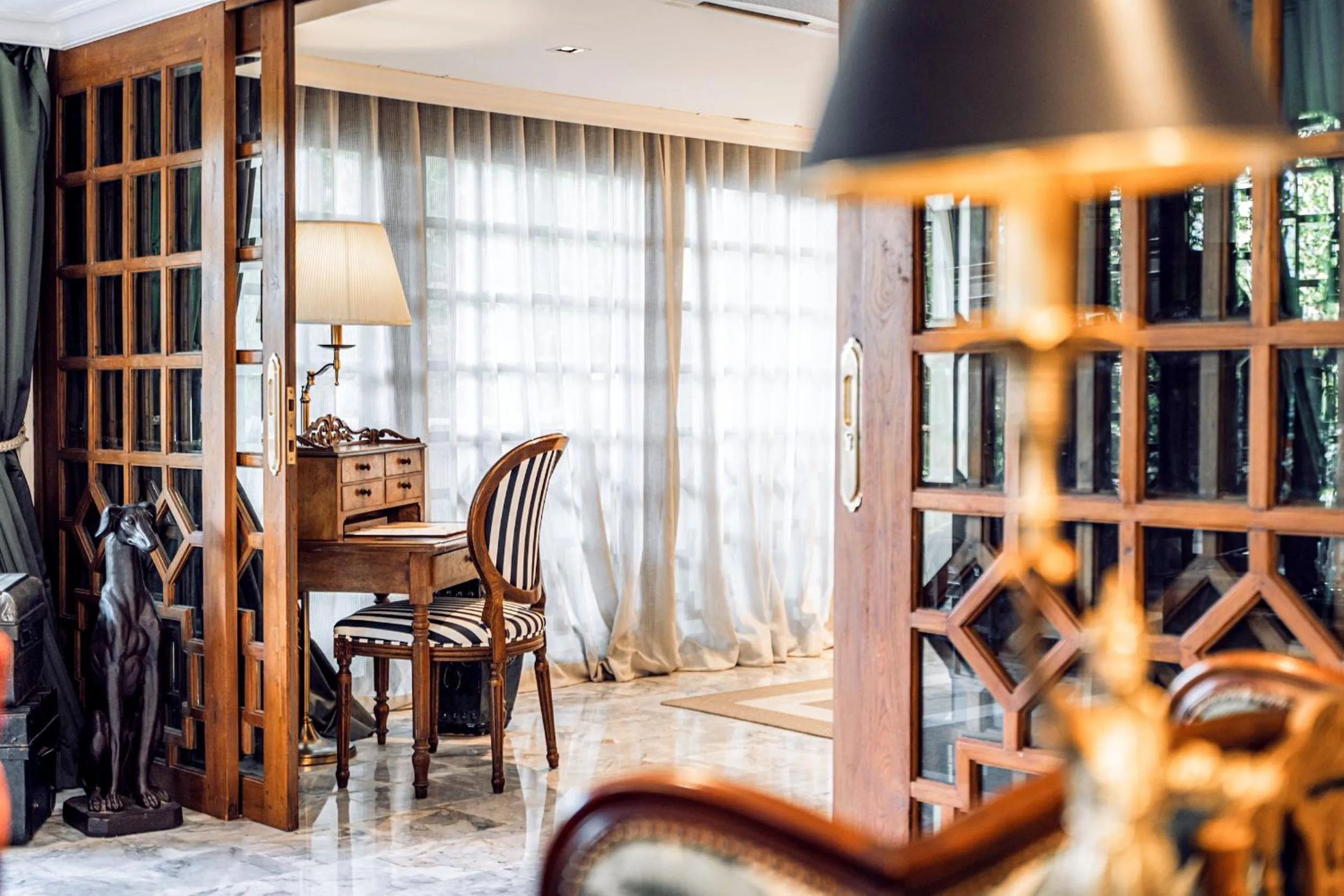 Seating area in Chantra Khiri Chalet Chiang Mai